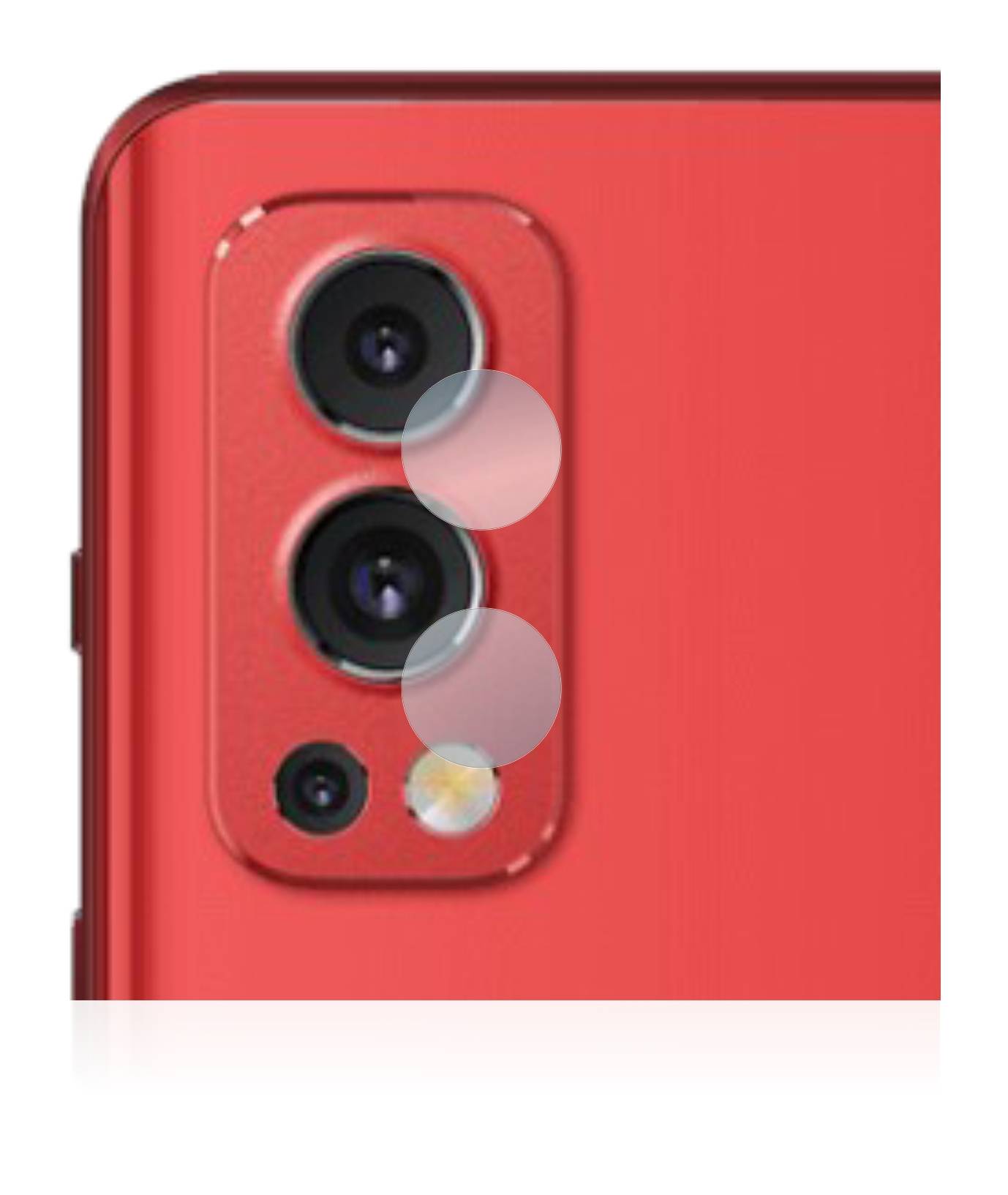 BROTECT AirGlass Flexible Schutz Glas Folie für OnePlus Nord 2 (NUR Kameraschutz) Klar Transparent
