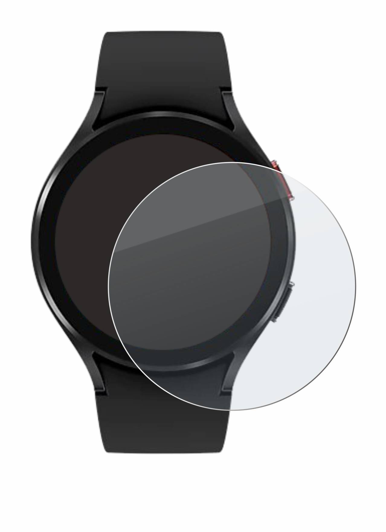 BROTECT AirGlass Flexible Schutz Glas Folie für Samsung Galaxy Watch 4 (44mm) Matt Entspiegelt