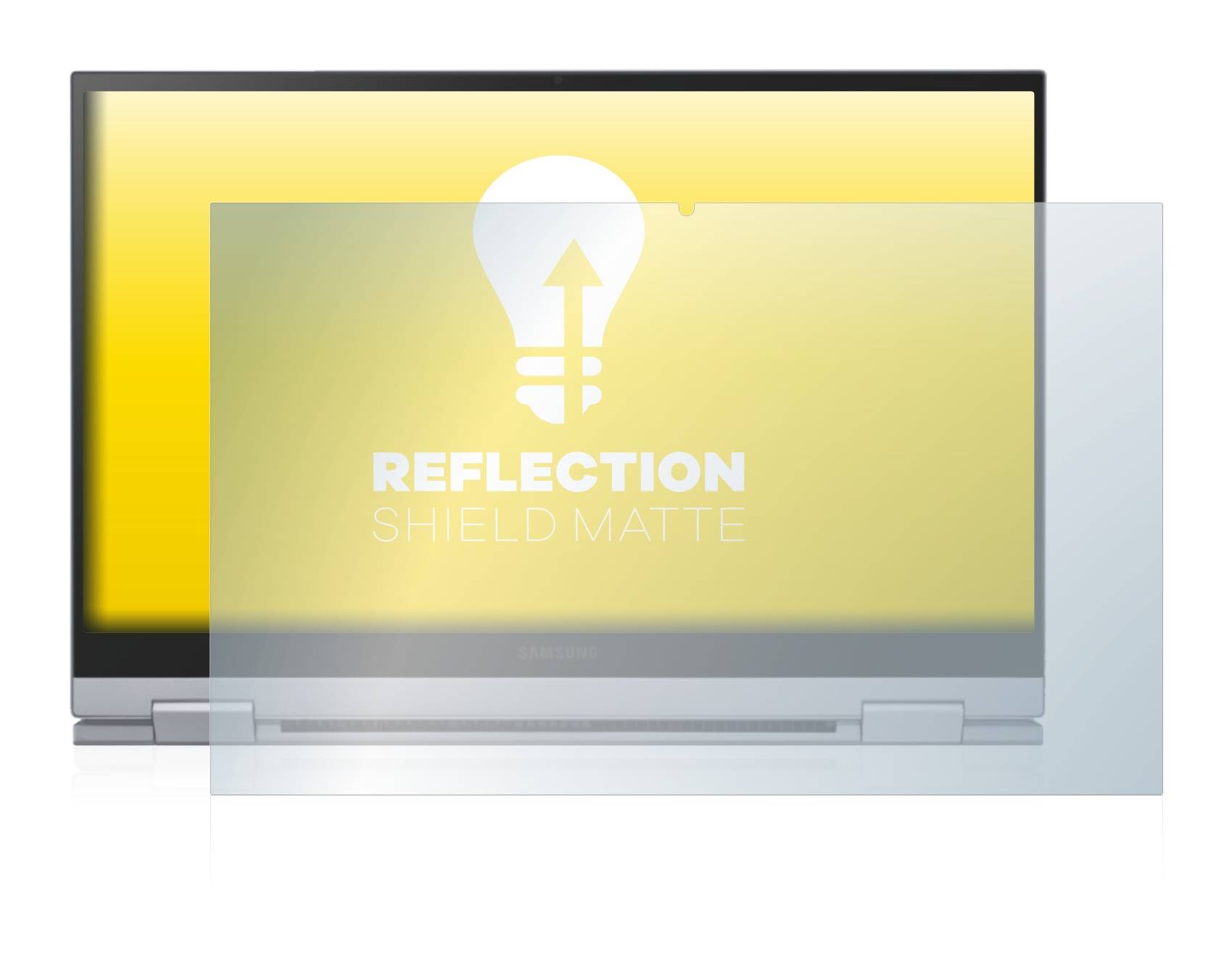 upscreen Reflection Shield Matte Premium Displayschutzfolie für Samsung Galaxy Book Flex 2