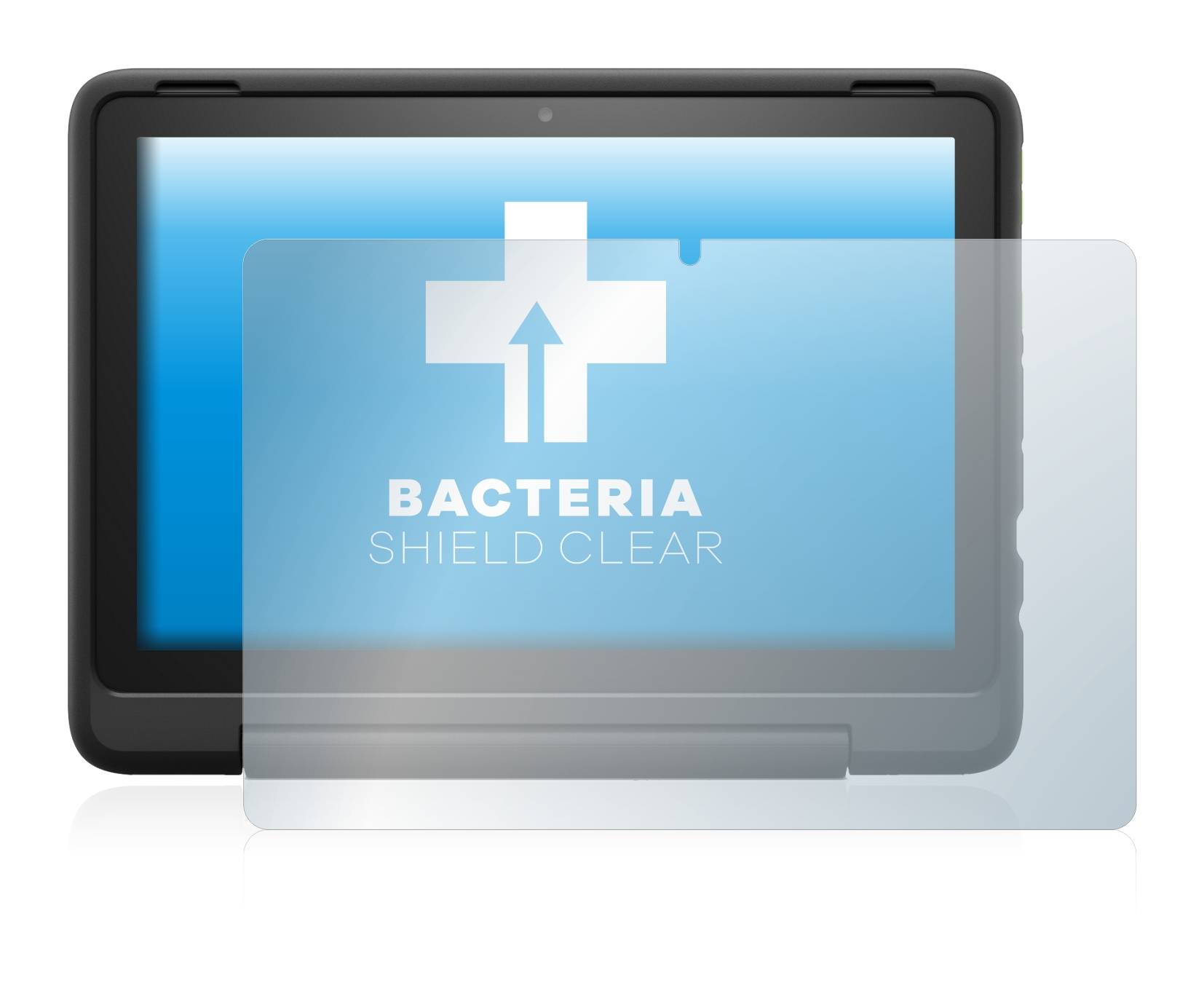upscreen Bacteria Shield Clear Premium Antibakterielle Displayschutzfolie für Amazon Fire HD
