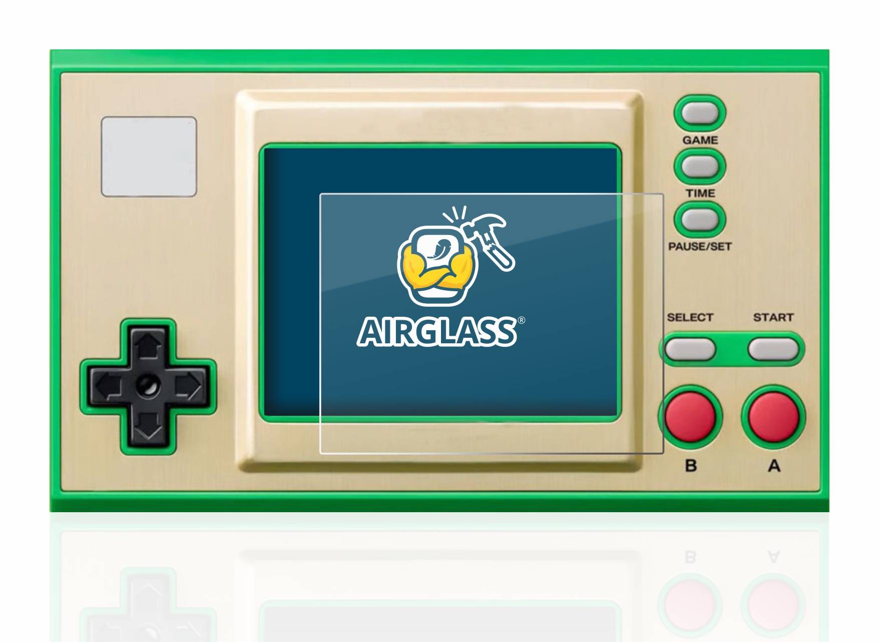 BROTECT AirGlass Flexible Schutz Glas Folie für Nintendo Game & Watch Super Mario Bros Klar Transparent