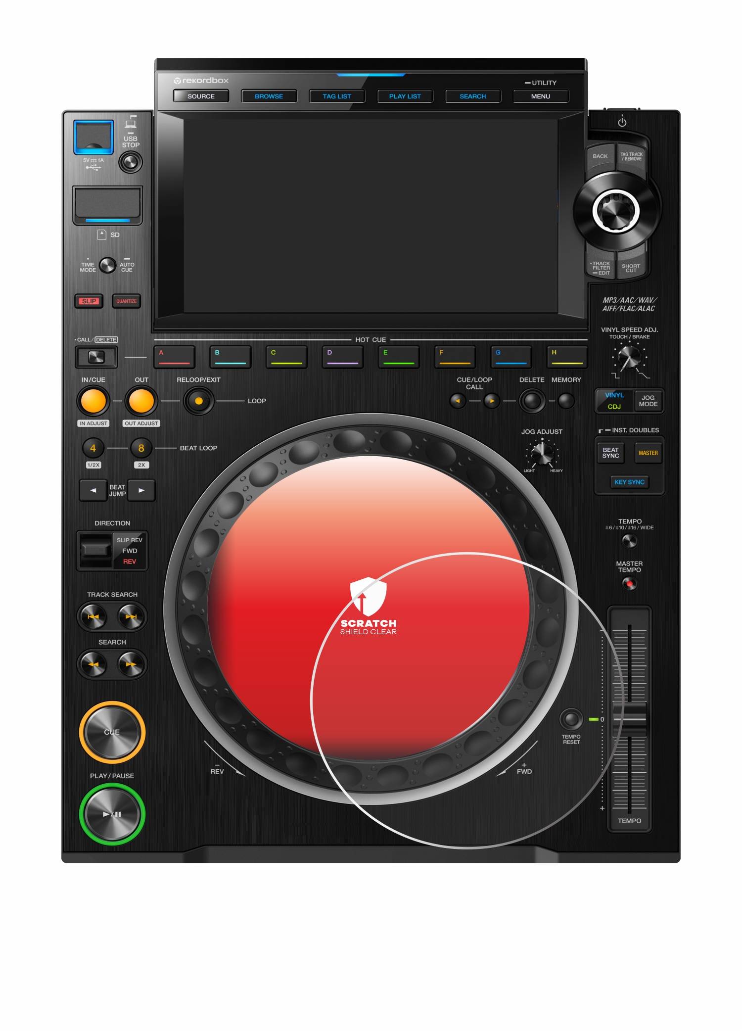 upscreen Scratch Shield Clear Premium Displayschutzfolie für Pioneer CDJ 3000