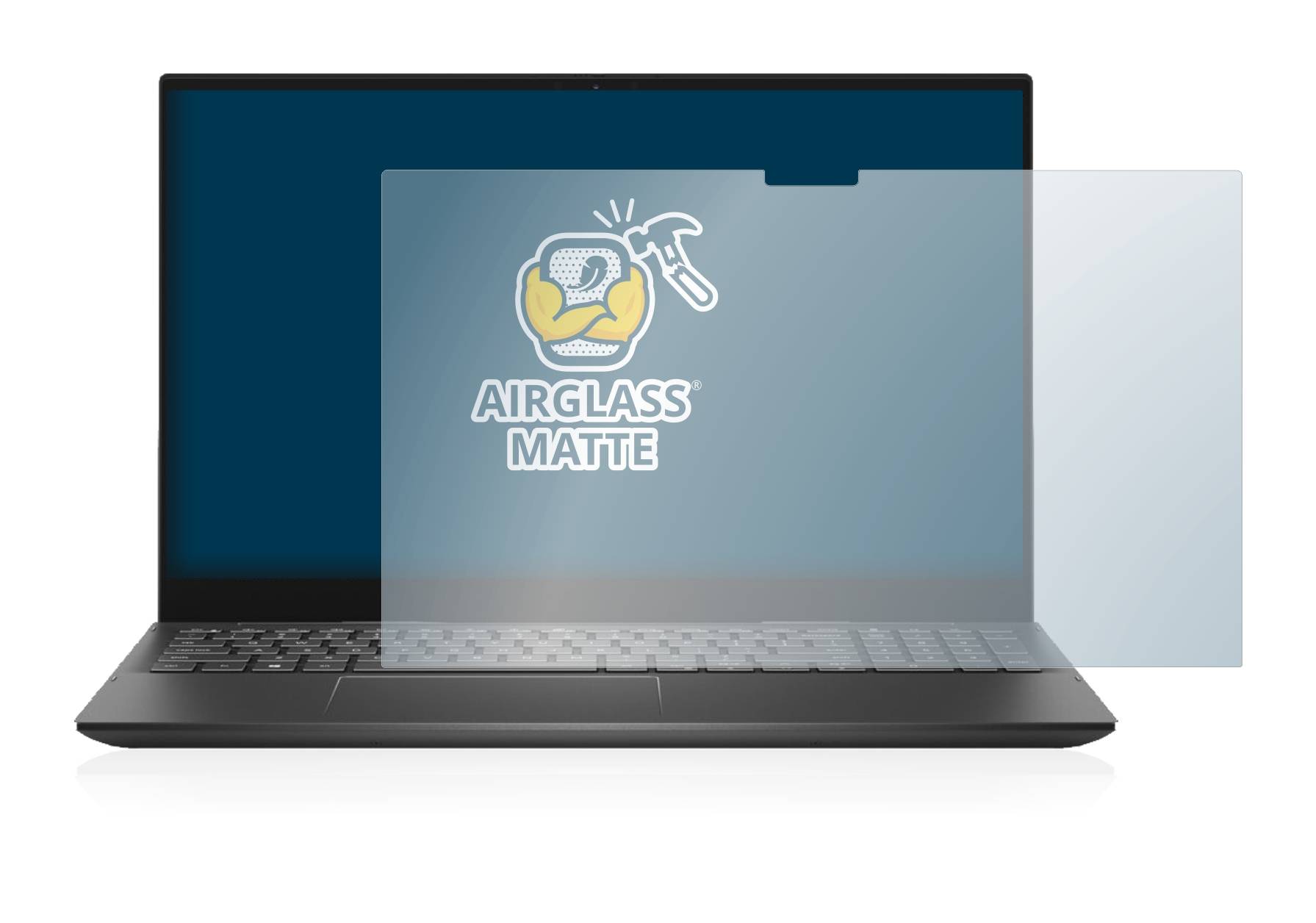 BROTECT AirGlass Flexible Schutz Glas Folie für Dell Inspiron 15 7506 Matt Entspiegelt