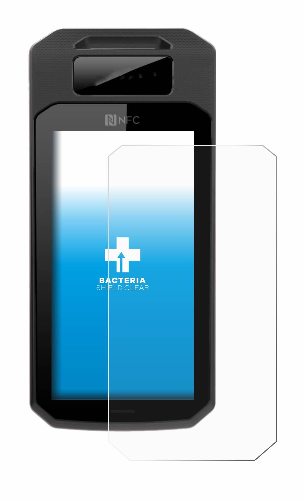 upscreen Bacteria Shield Clear Premium Antibakterielle Displayschutzfolie für MobiIoT