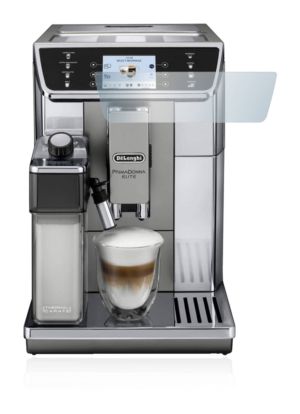 BROTECT AirGlass Flexible Schutz Glas Folie für DeLonghi Primadonna Elite ECAM650.85.MS Klar Transparent