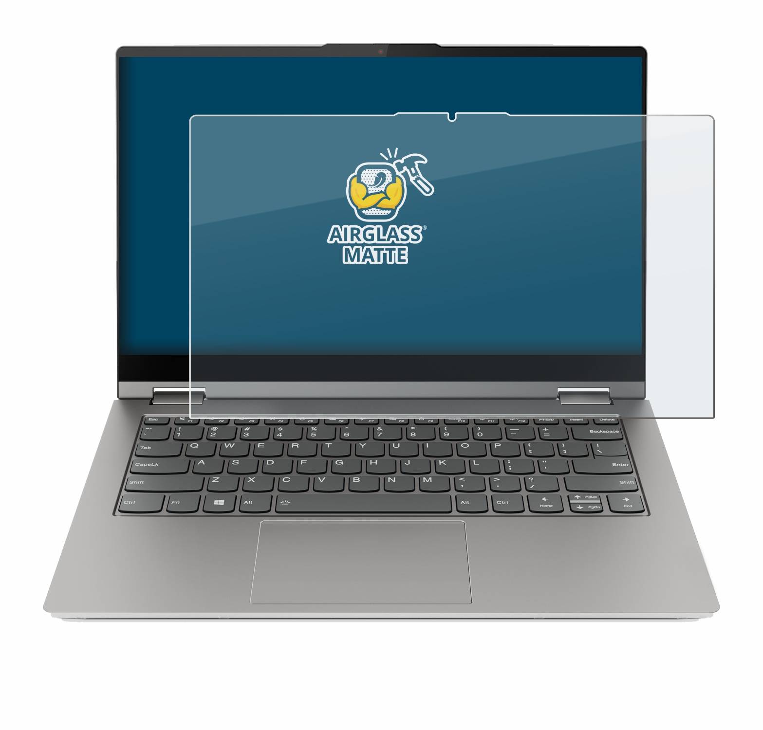 BROTECT AirGlass Flexible Schutz Glas Folie für Lenovo ThinkBook 14s Yoga Matt Entspiegelt