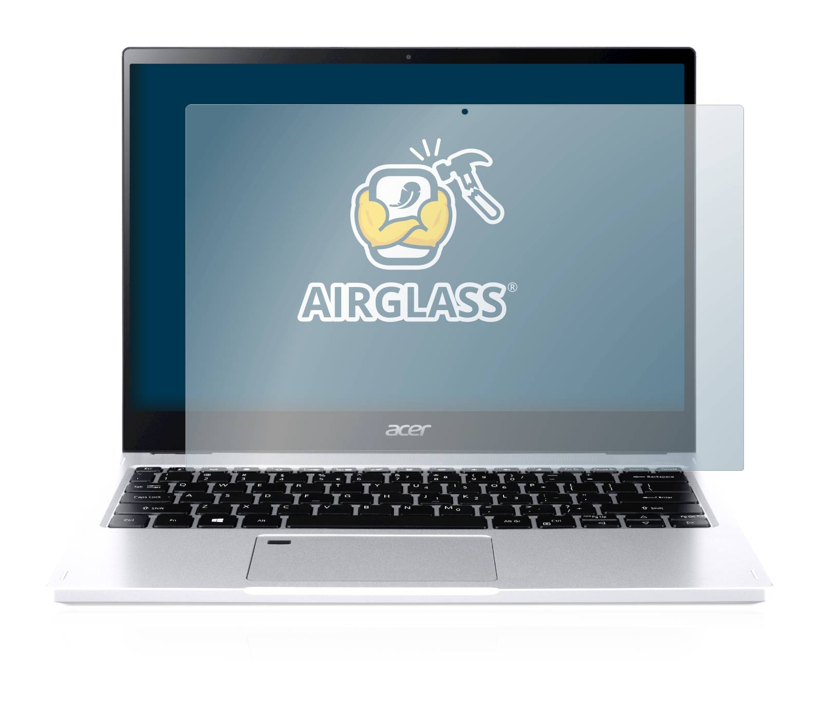 BROTECT AirGlass Flexible Schutz Glas Folie für Acer Spin 3 SP313-51N Klar Transparent