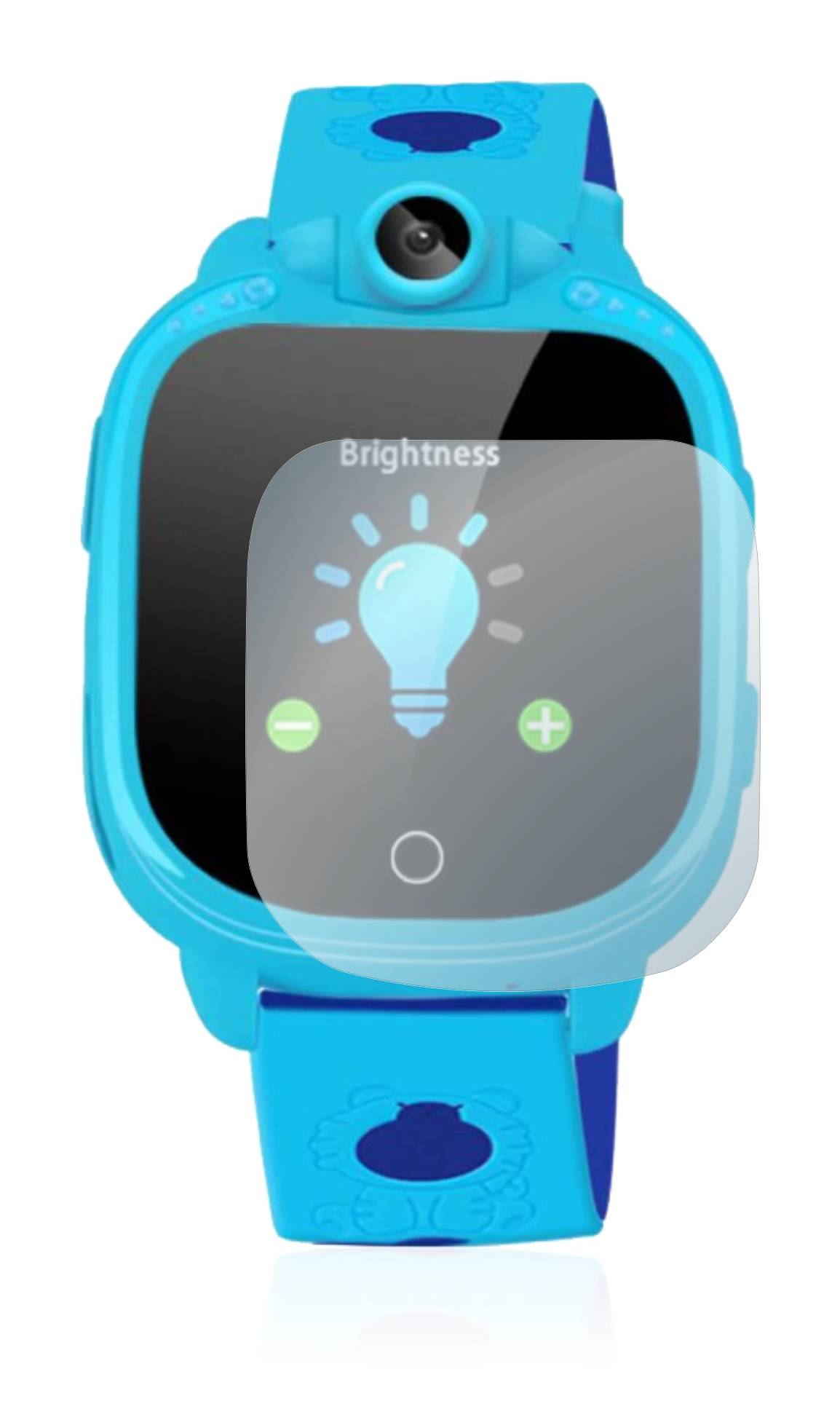 BROTECT AirGlass Flexible Schutz Glas Folie für Prograce 1.5" Kids Smartwatch Klar Transparent