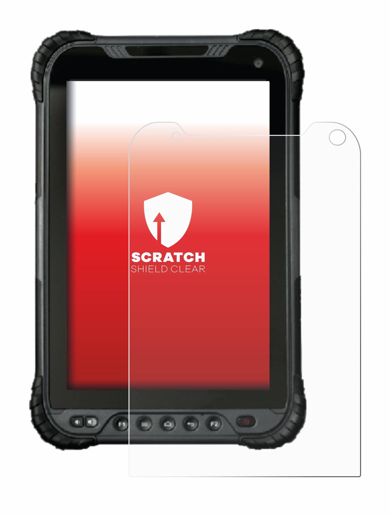 upscreen Schutzfolie für UniStrong UT30 8" Kratzschutz Anti-Fingerprint Klar