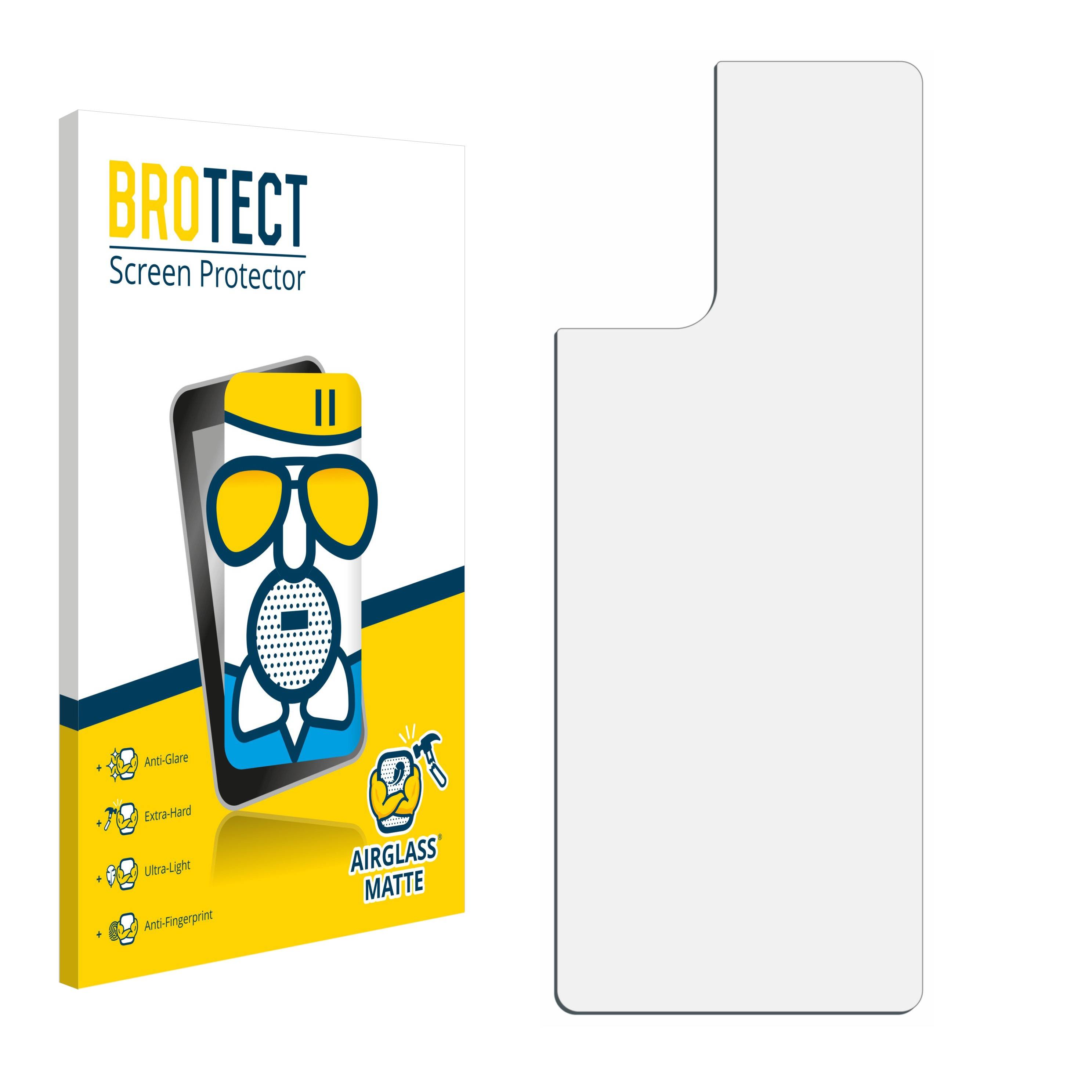 BROTECT AirGlass Flexible Schutz Glas Folie für Xiaomi Redmi Note 10 Pro / Max (Rückseite) Matt Entspiegelt