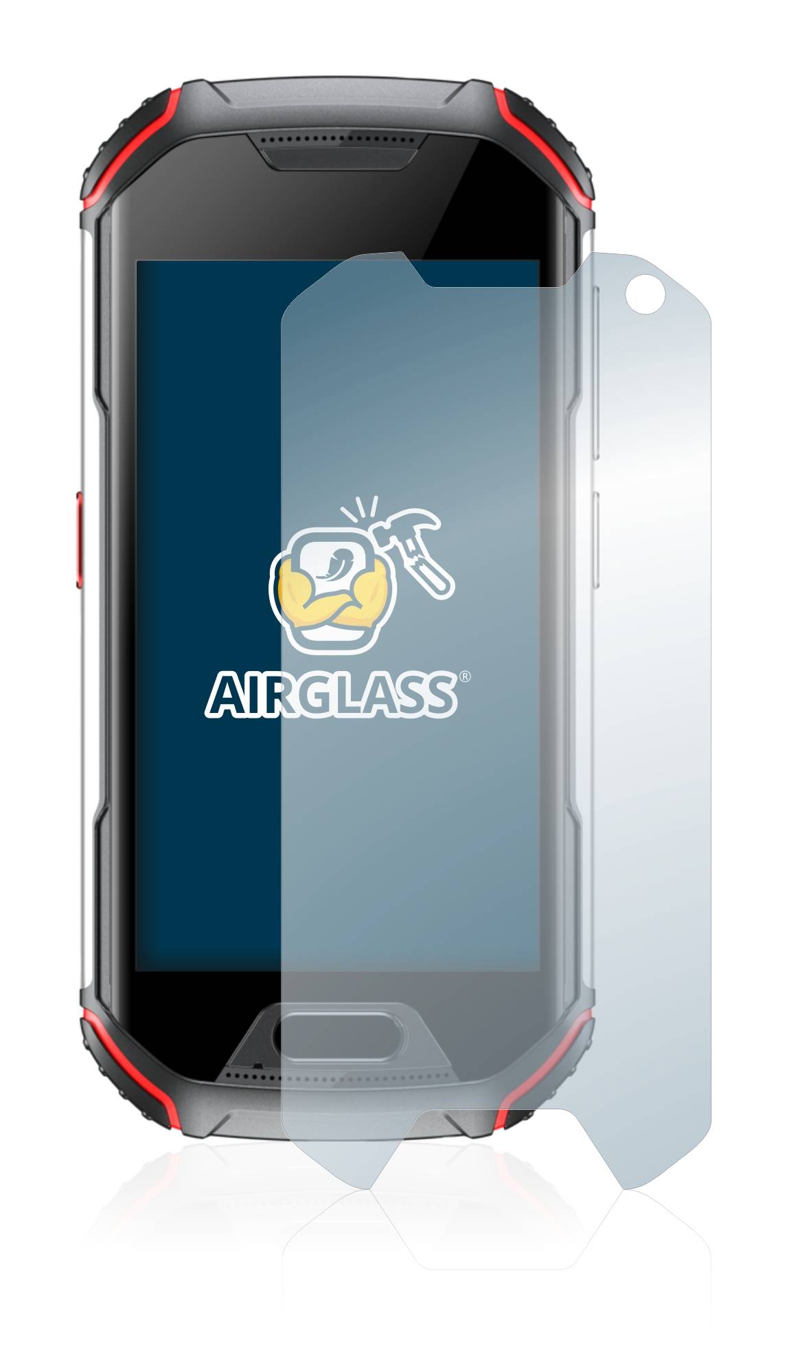 BROTECT AirGlass Flexible Schutz Glas Folie für Unihertz Atom XL Klar Transparent