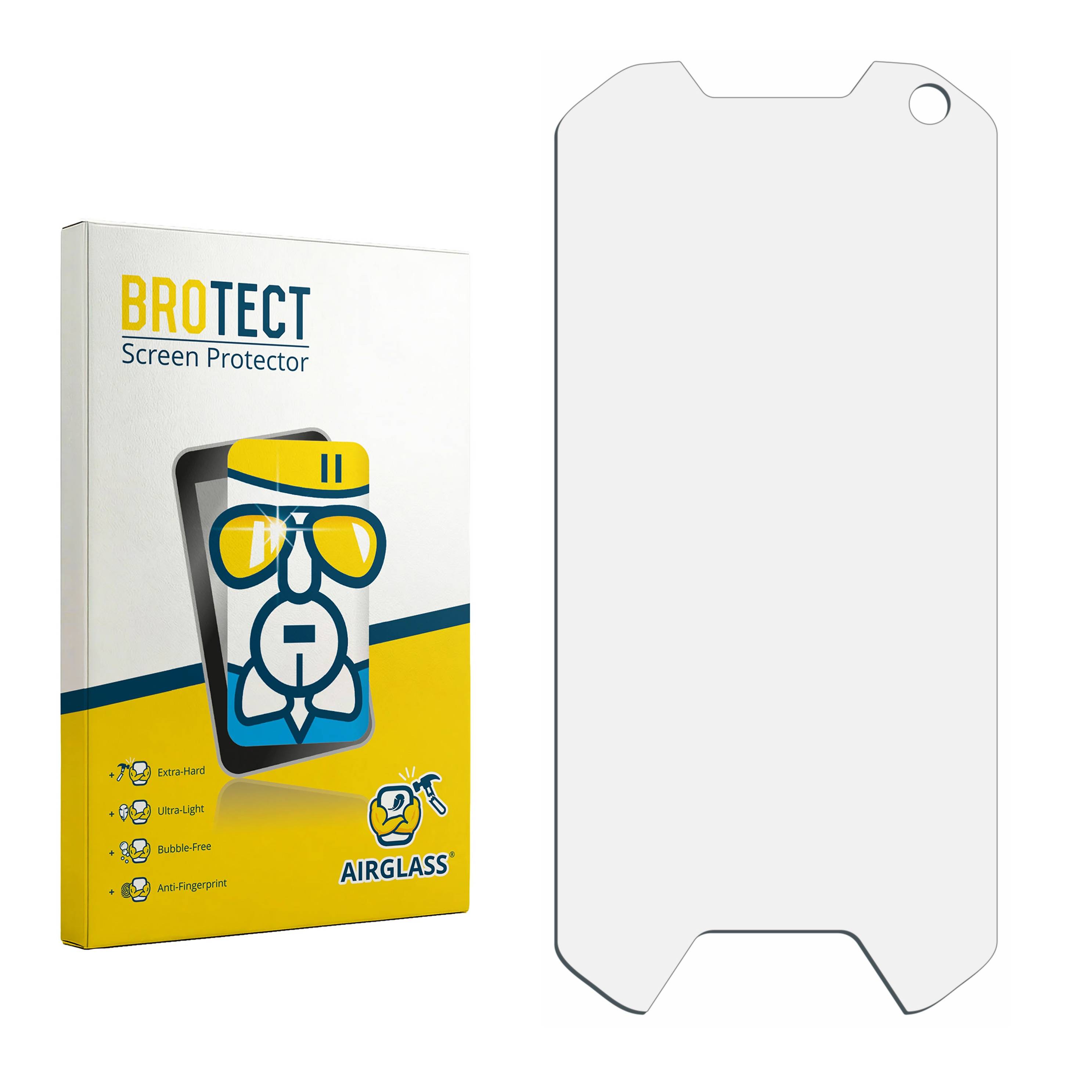 BROTECT AirGlass Flexible Schutz Glas Folie für Unihertz Atom XL Klar Transparent