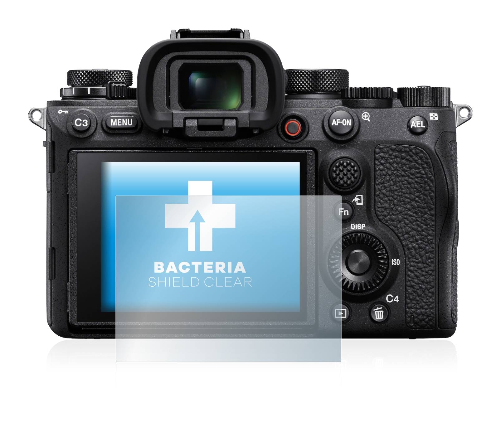 upscreen Bacteria Shield Clear Premium Antibakterielle Displayschutzfolie für Sony Alpha
