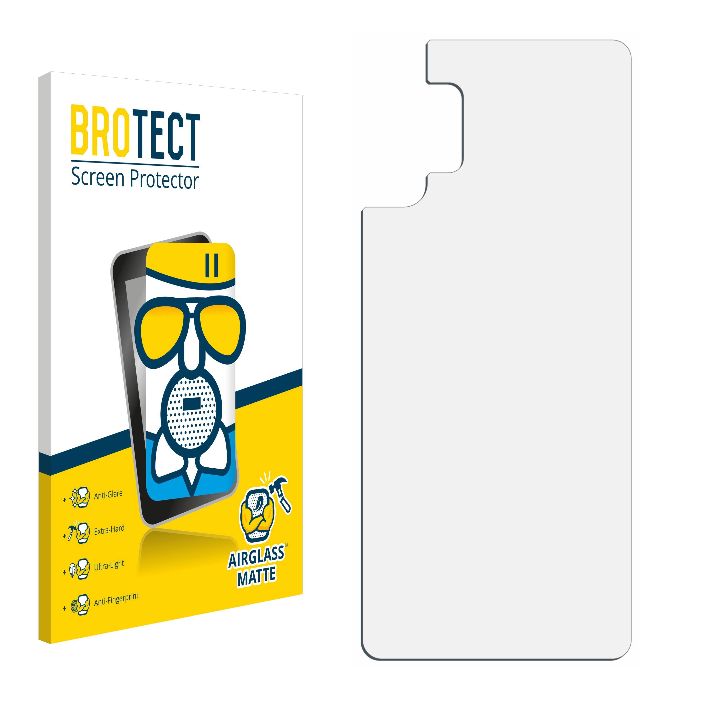 BROTECT AirGlass Flexible Schutz Glas Folie für Samsung Galaxy A32 5G (Rückseite) Matt Entspiegelt
