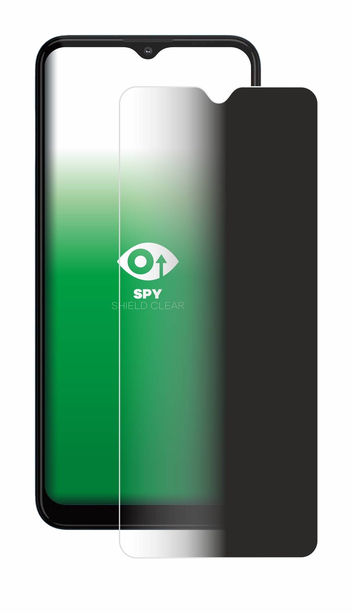 upscreen Blickschutzfolie für Motorola Moto G20 Anti-Spy Privacy Blaulichtschutz Sichtschutzfolie