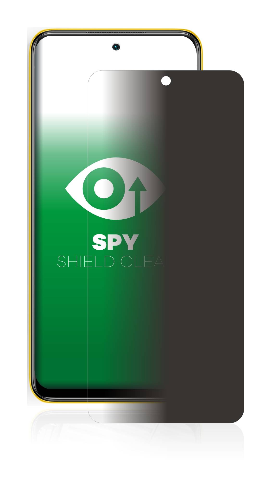 upscreen Blickschutzfolie für Xiaomi Poco M3 Pro Anti-Spy Privacy Blaulichtschutz Sichtschutzfolie