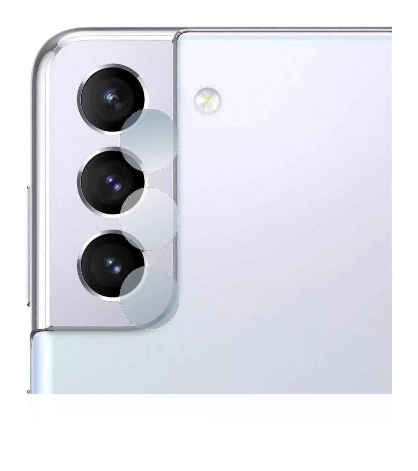 upscreen Schutzfolie für Samsung Galaxy S21 5G (NUR Kameraschutz) Kratzschutz Anti-Fingerprint Klar