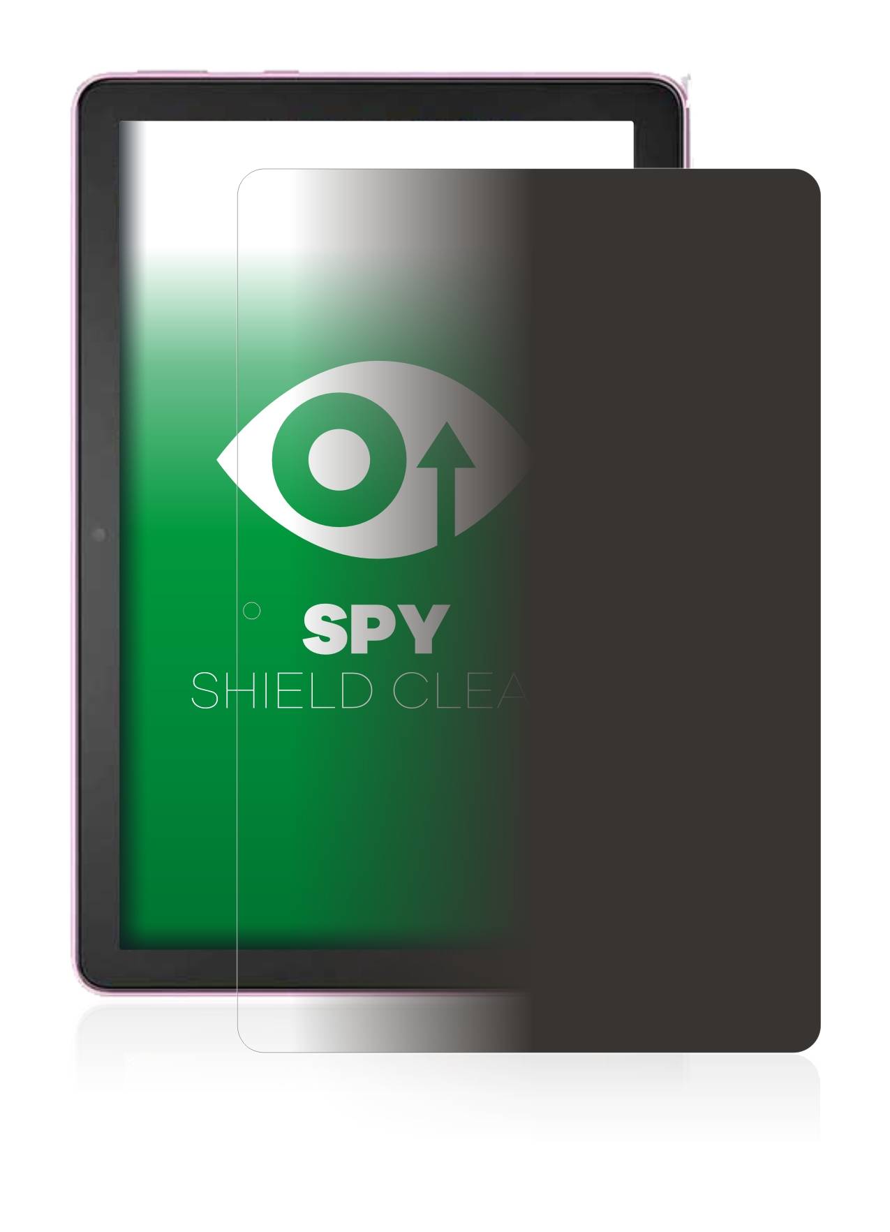 upscreen Spy Shield Clear Premium Blickschutzfolie für Amazon Fire HD 10 Plus 2021 (11.