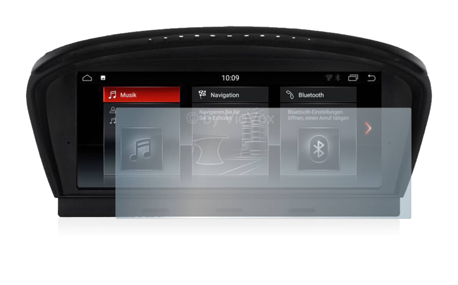 upscreen Schutzfolie für BMW 5 E60 2003-2008 VioVox 8210 8.8" Folie Matt Entspiegelt Anti-Reflex