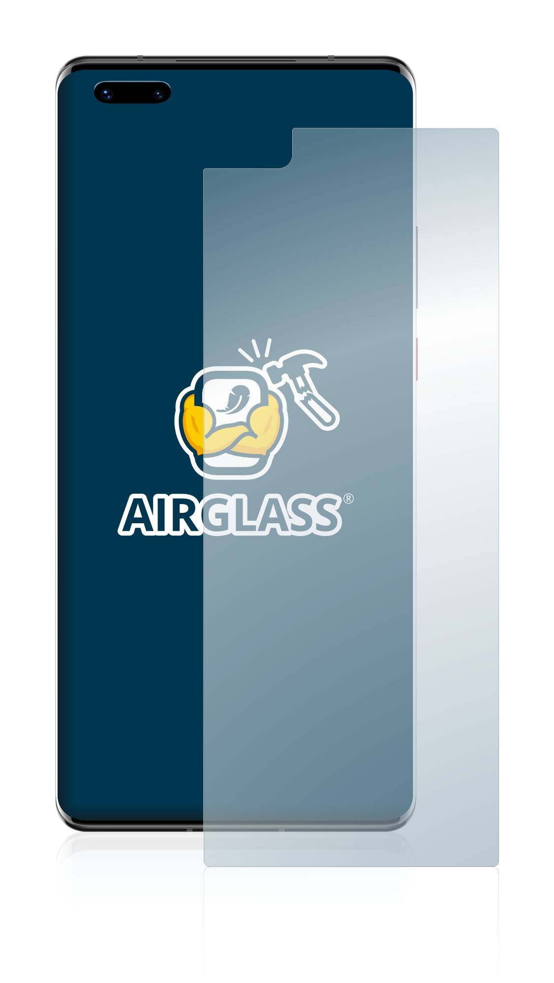 BROTECT AirGlass Flexible Schutz Glas Folie für Huawei Mate 40 Pro Klar Transparent