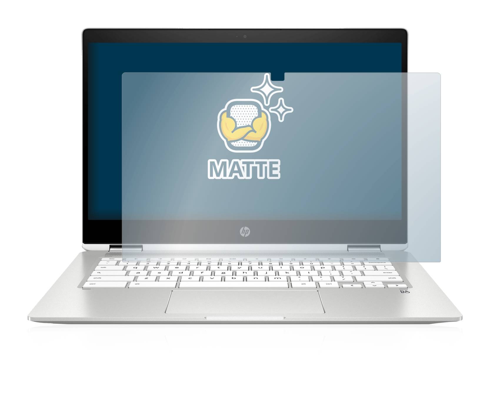 BROTECT Matte Displayschutzfolie für HP Chromebook x360 (14b-caX) - Entspiegelt,