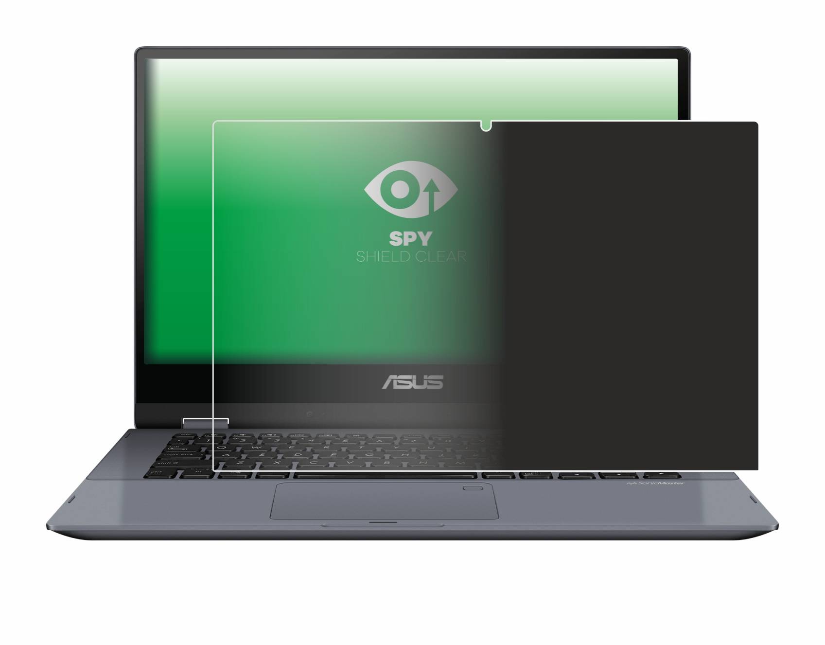 upscreen Spy Shield Clear Premium Blickschutzfolie für Asus VivoBook Flip 14