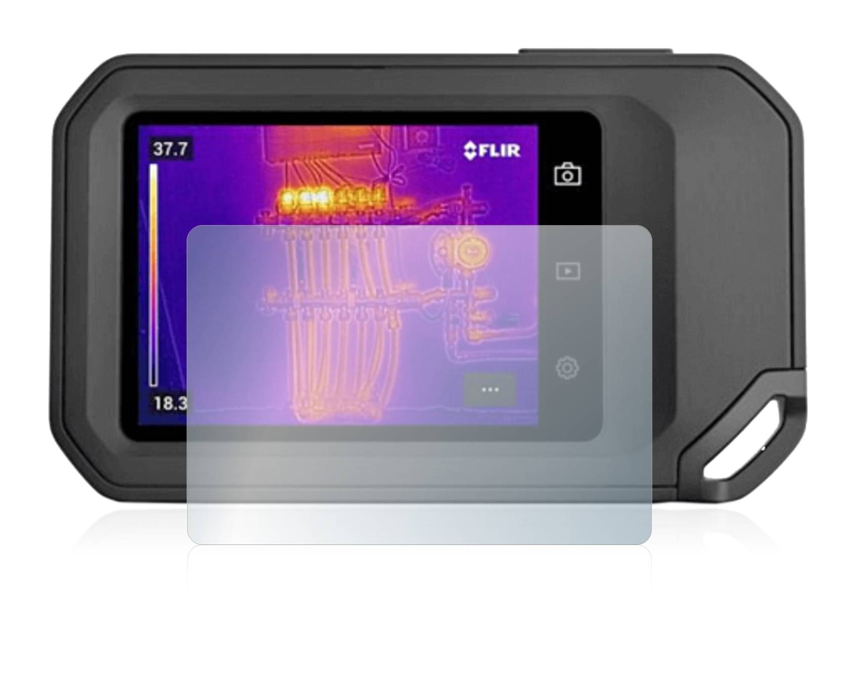 BROTECT AirGlass Flexible Schutz Glas Folie für Flir C5 Klar Transparent