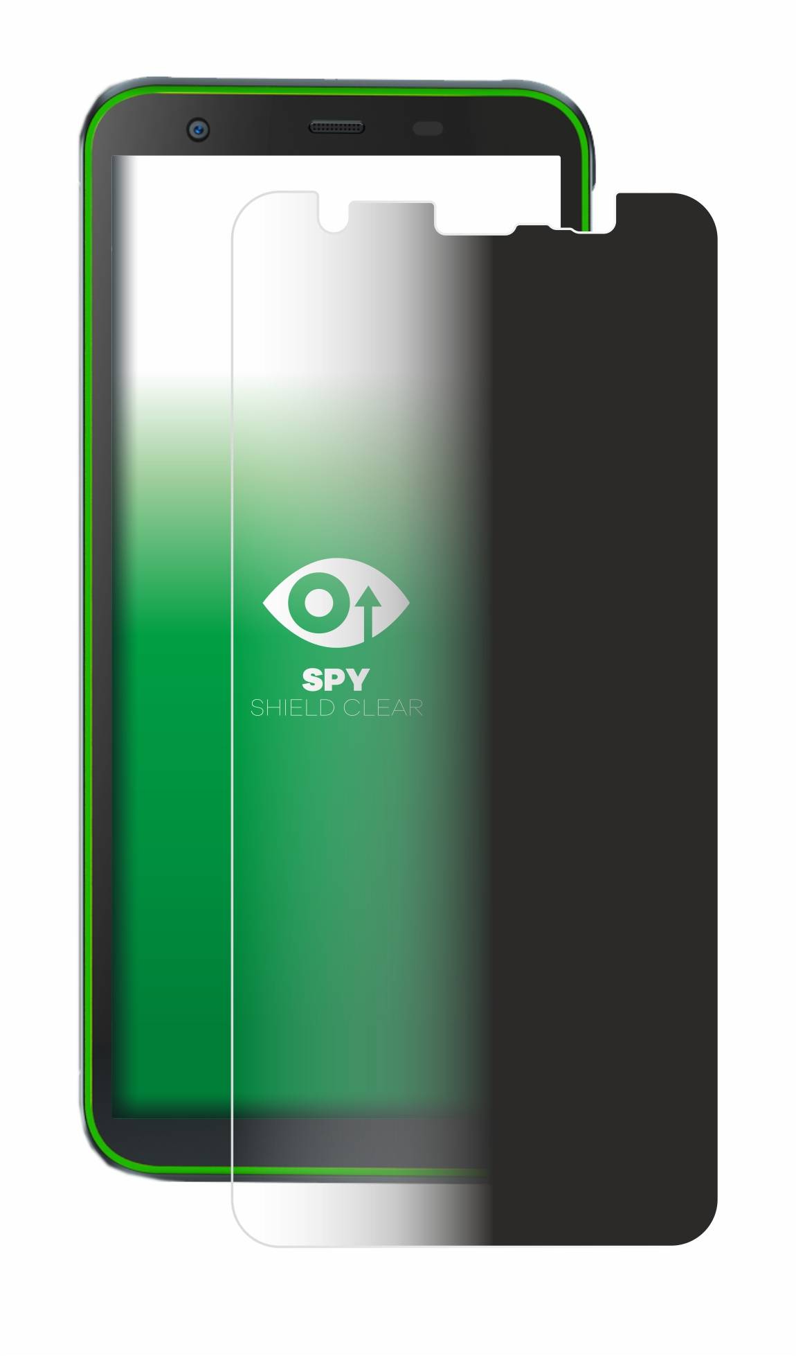 upscreen Blickschutzfolie für Blackview BV6300 Pro Anti-Spy Privacy Blaulichtschutz Sichtschutzfolie