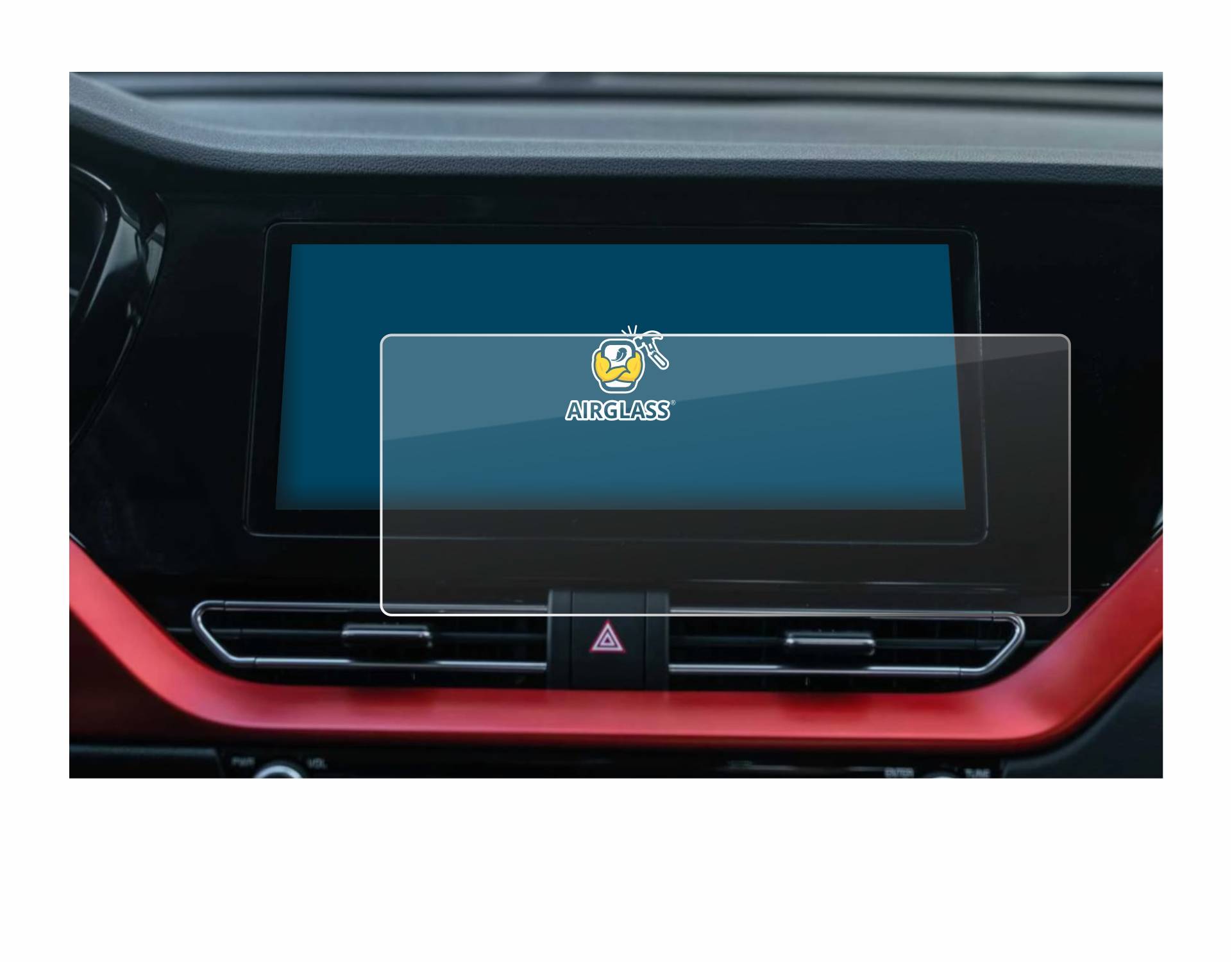 BROTECT AirGlass Flexible Schutz Glas Folie für Kia E-Niro 2020 Infotainment System Klar Transparent