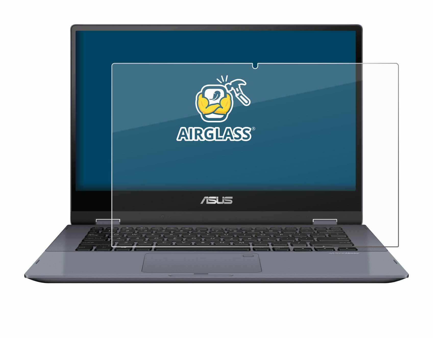 BROTECT AirGlass Schutzglas Folie für Asus VivoBook Flip 14
