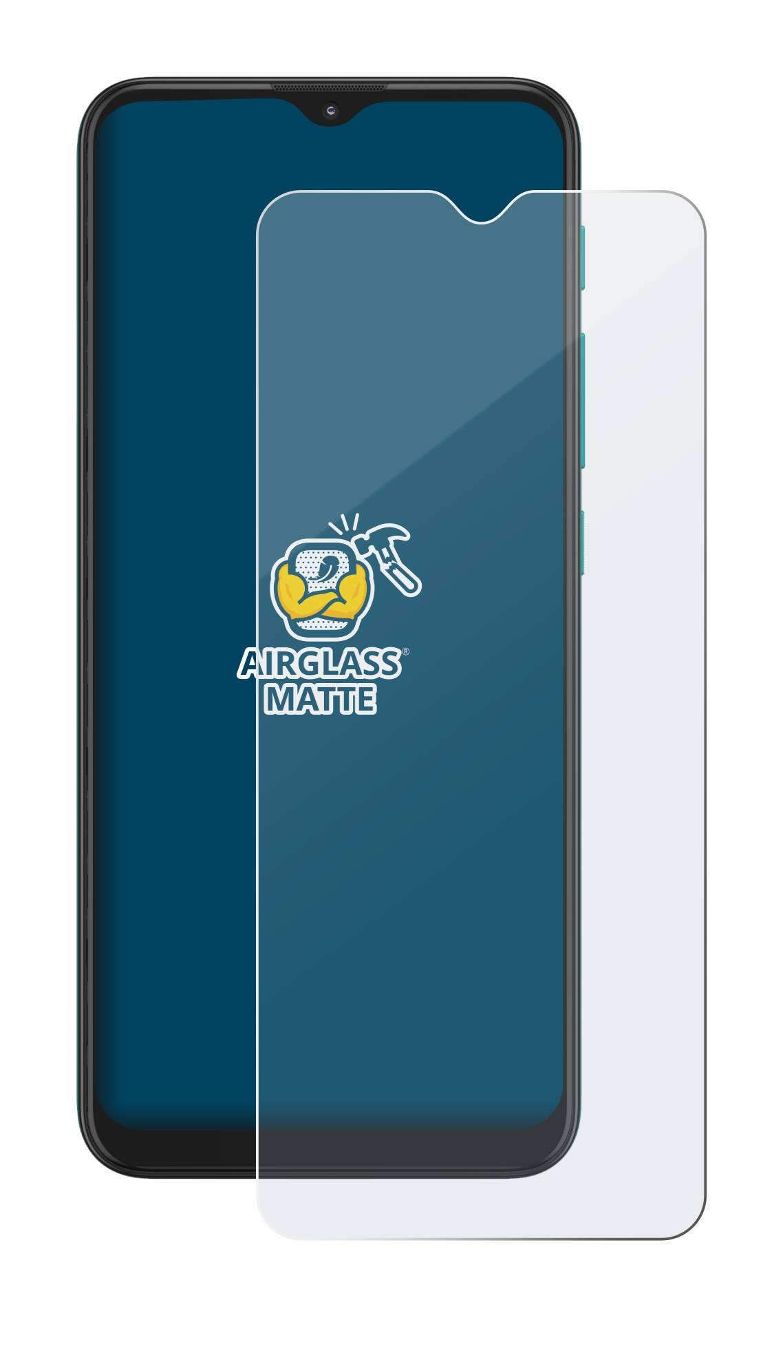 BROTECT AirGlass Flexible Schutz Glas Folie für Motorola Moto G9 Play Matt Entspiegelt