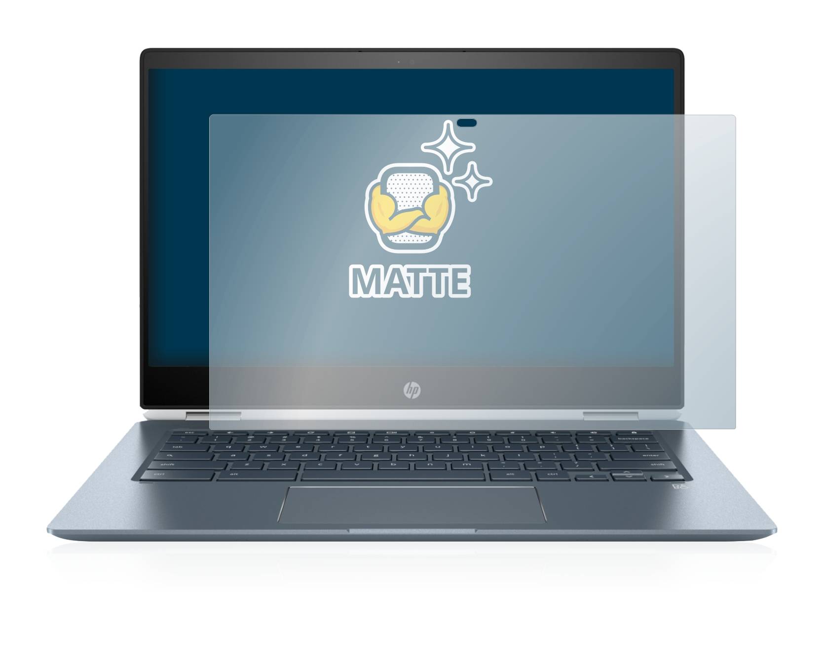 BROTECT Matte Displayschutzfolie für HP Chromebook x360 14-da0001ng - Entspiegelt,