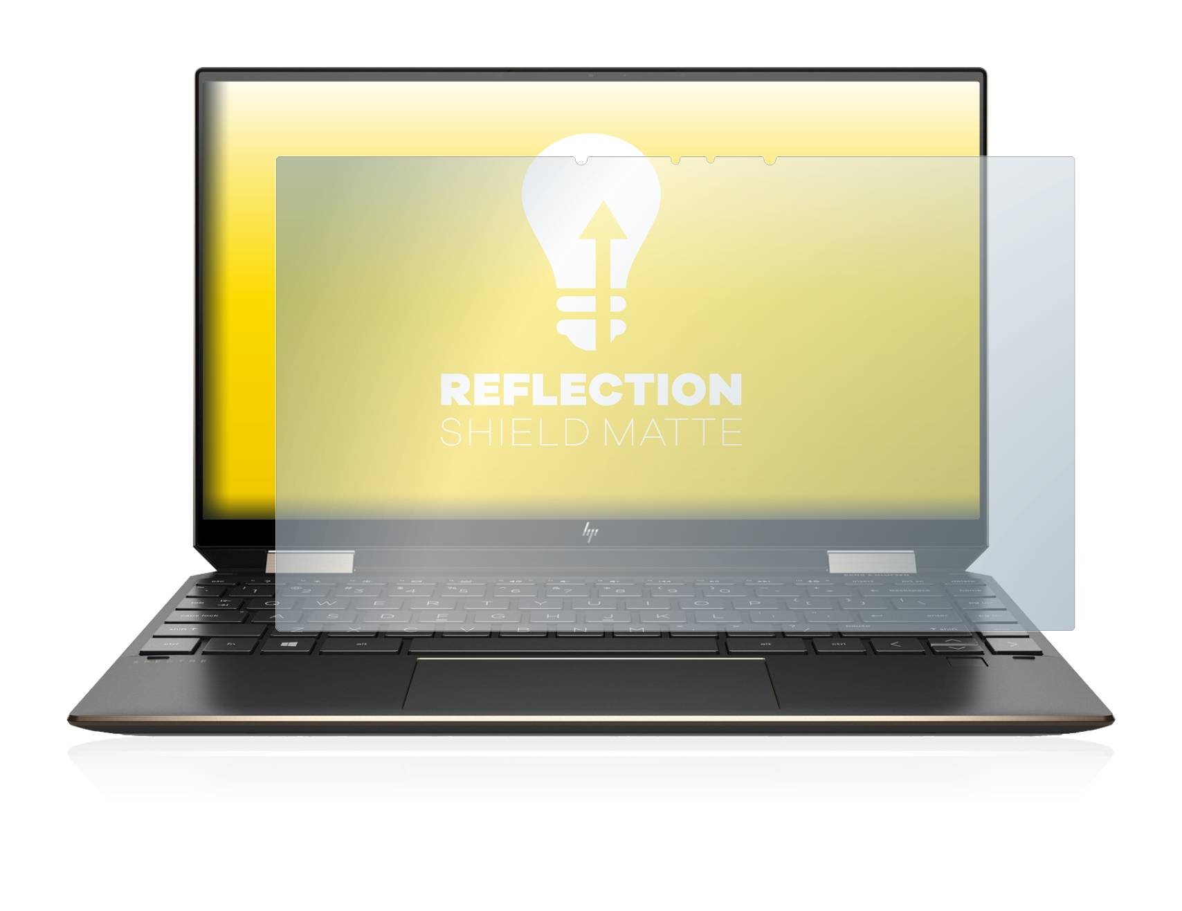 upscreen Reflection Shield Matte Premium Displayschutzfolie für HP Spectre x360