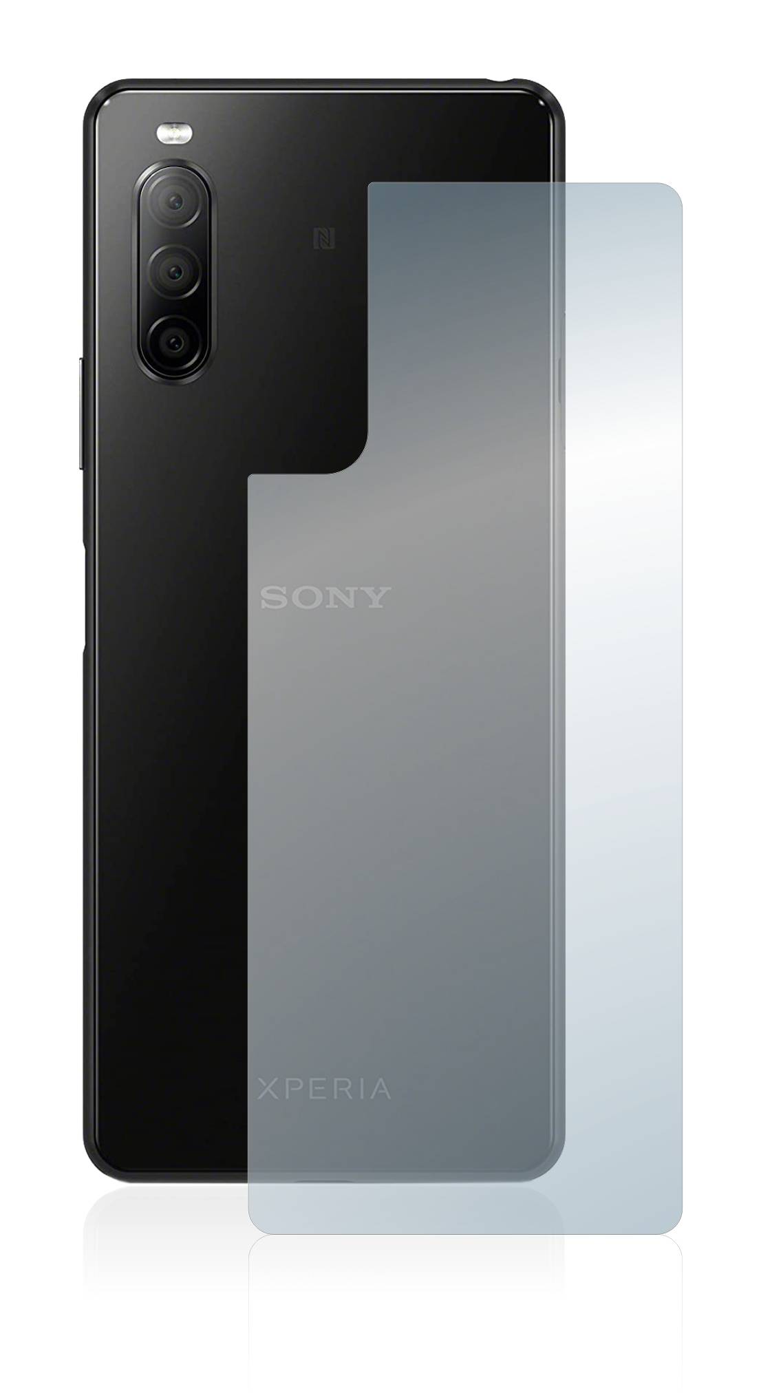 BROTECT AirGlass Flexible Panzerglasfolie für Sony Xperia 10 II (Rückseite) Matt Entspiegelt