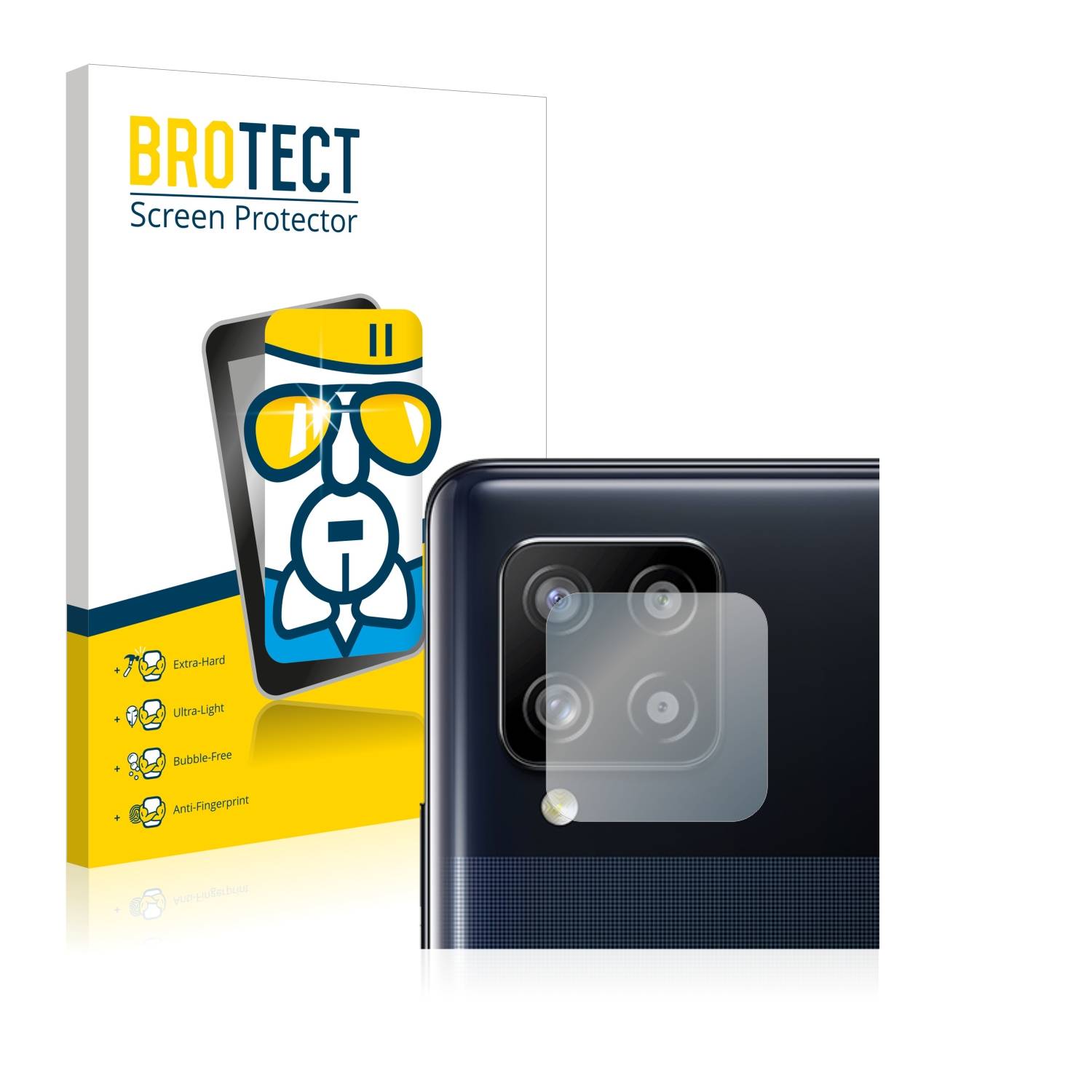 BROTECT AirGlass Flexible Schutz Glas Folie für Samsung Galaxy A42 5G (NUR Kameraschutz) Klar Transparent