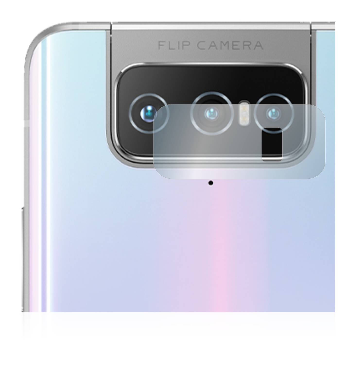 BROTECT AirGlass Flexible Schutz Glas Folie für ASUS Zenfone 7 Pro ZS671KS (NUR Kameraschutz) Klar Transparent