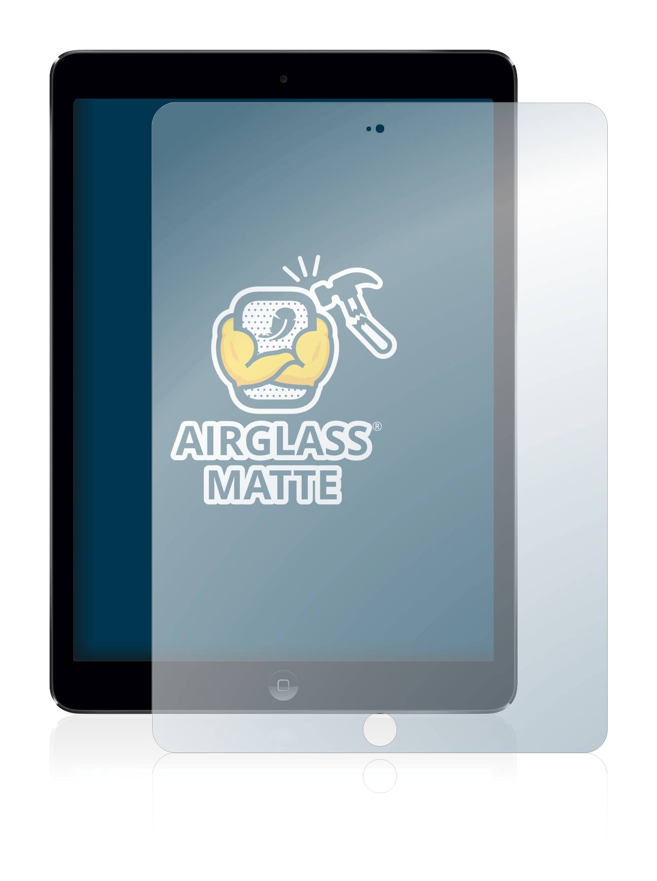 BROTECT AirGlass Flexible Schutz Glas Folie für Apple iPad Air 2013 Matt Entspiegelt