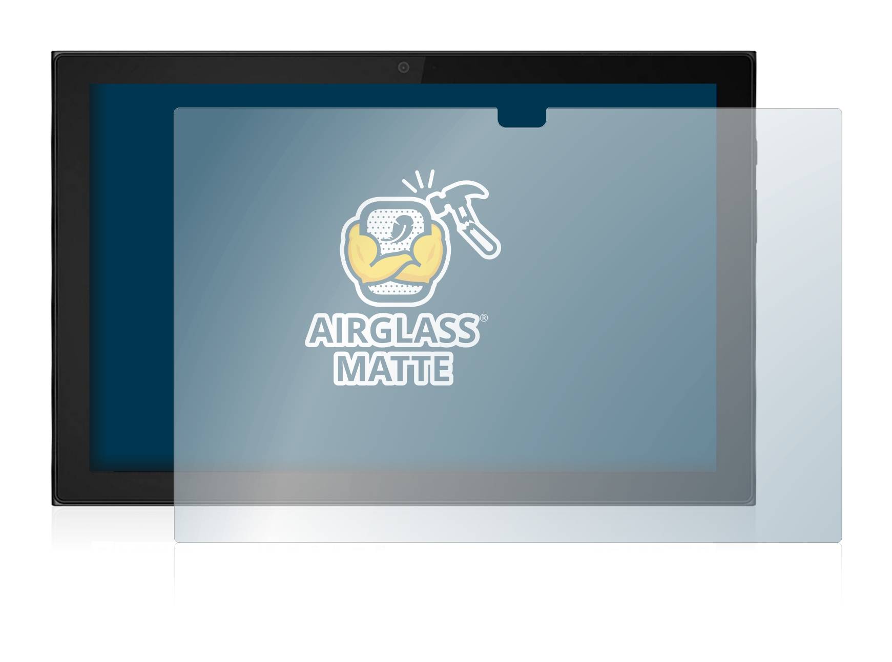 BROTECT AirGlass Flexible Schutz Glas Folie für Lenovo IdeaPad Duet 3i (im Querformat) Matt Entspiegelt