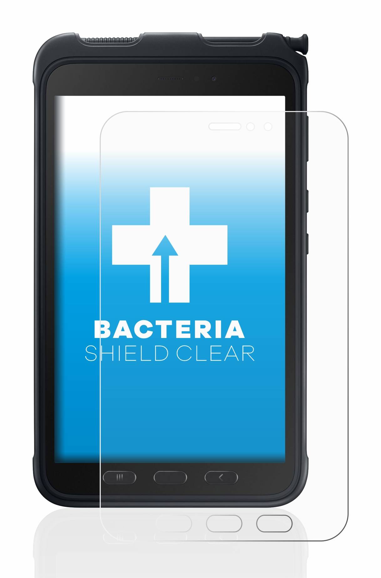 upscreen Bacteria Shield Clear Premium Antibakterielle Displayschutzfolie für Samsung Galaxy
