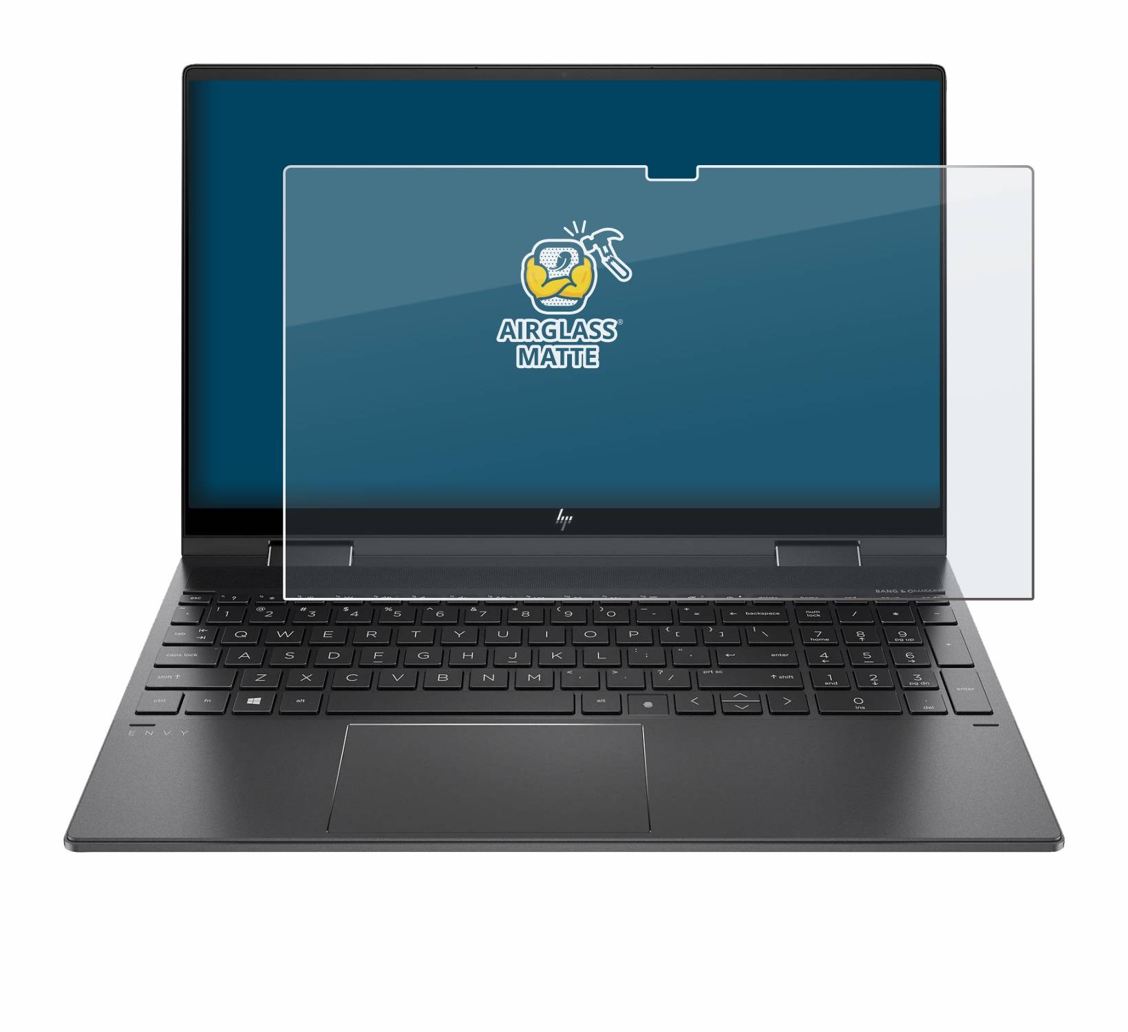 BROTECT AirGlass Matte Schutzglas Folie für HP Envy x360 (15-eX) (358 mm x 230