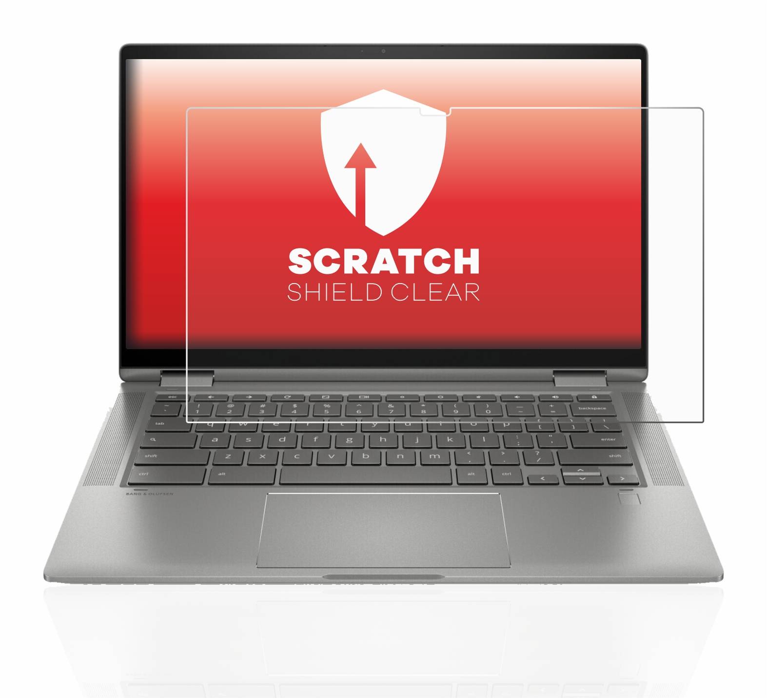 upscreen Scratch Shield Clear Premium Displayschutzfolie für HP Chromebook x360