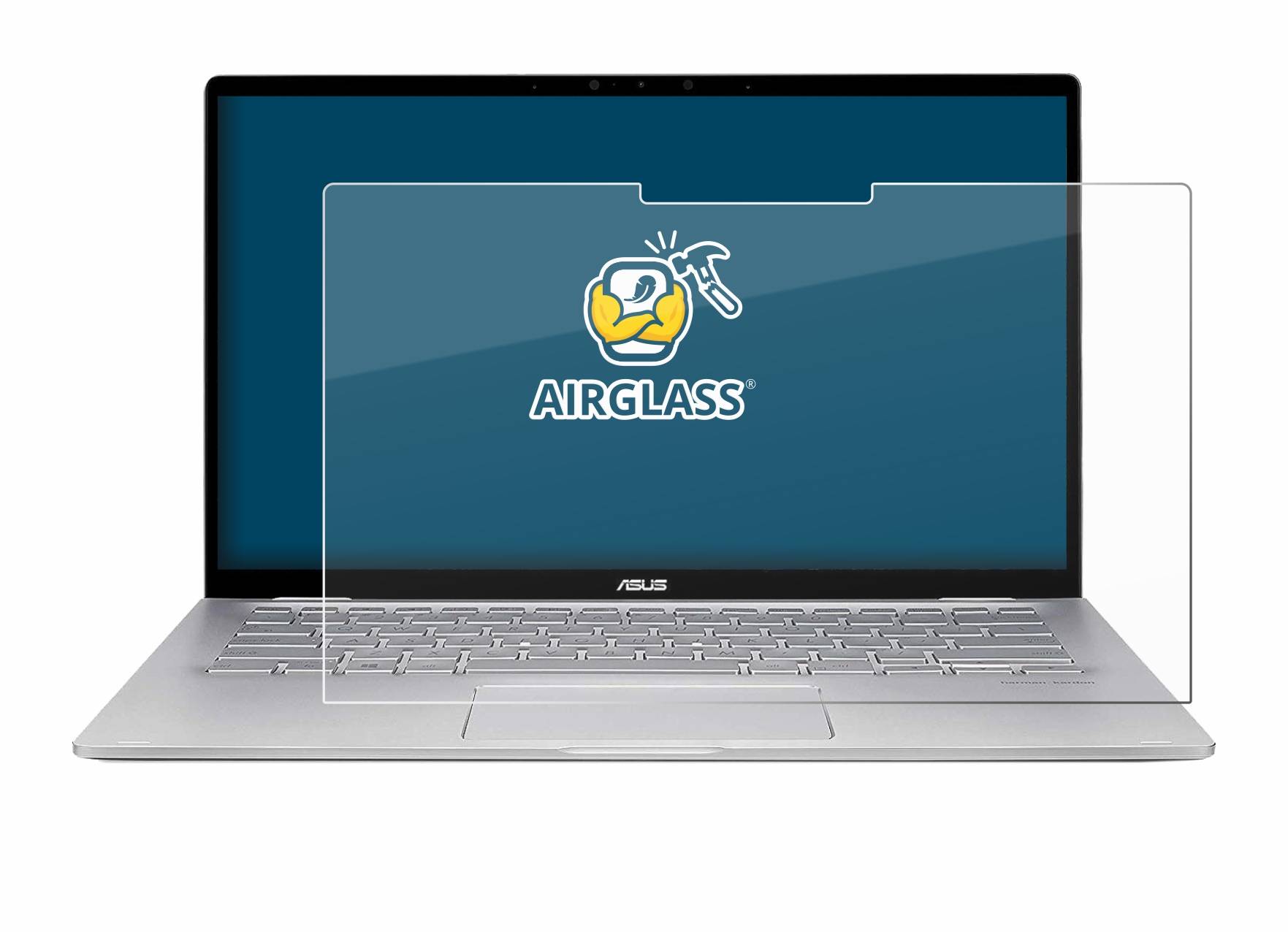 BROTECT AirGlass Schutzglas Folie für Asus ZenBook Flip 14