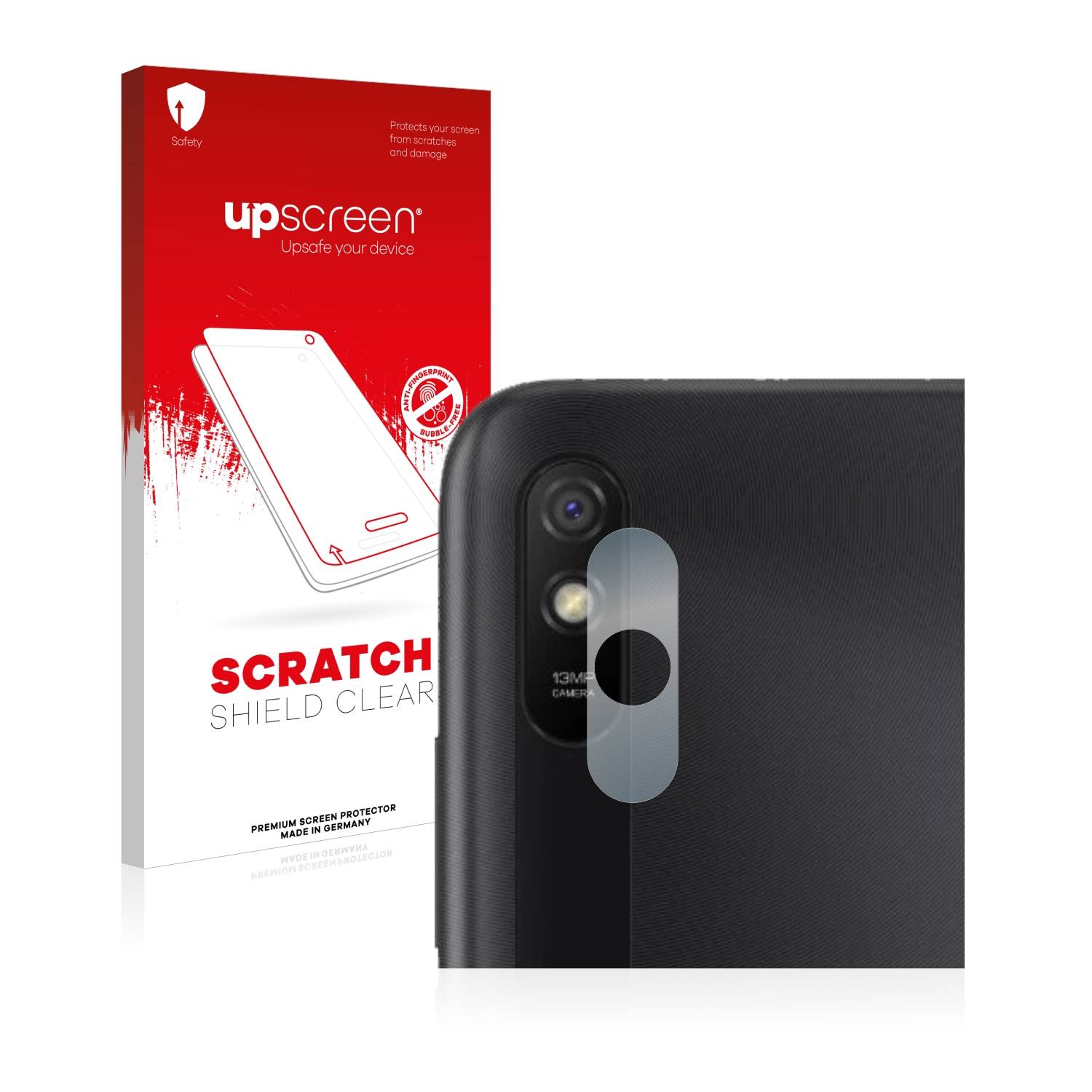 upscreen Schutzfolie für Xiaomi Redmi 9A (NUR Kameraschutz) Kratzschutz Anti-Fingerprint Klar