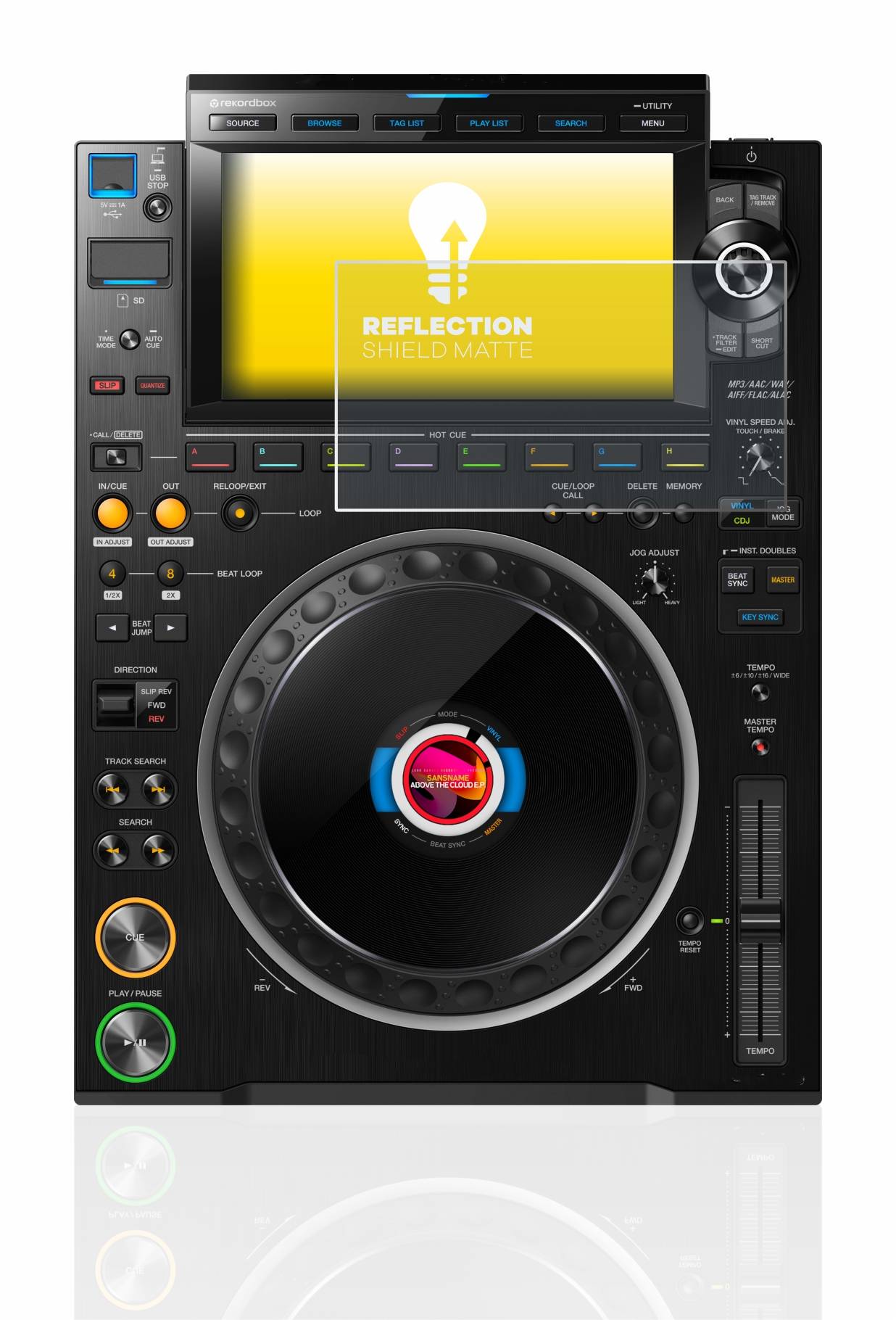 upscreen Reflection Shield Matte Premium Displayschutzfolie für Pioneer CDJ