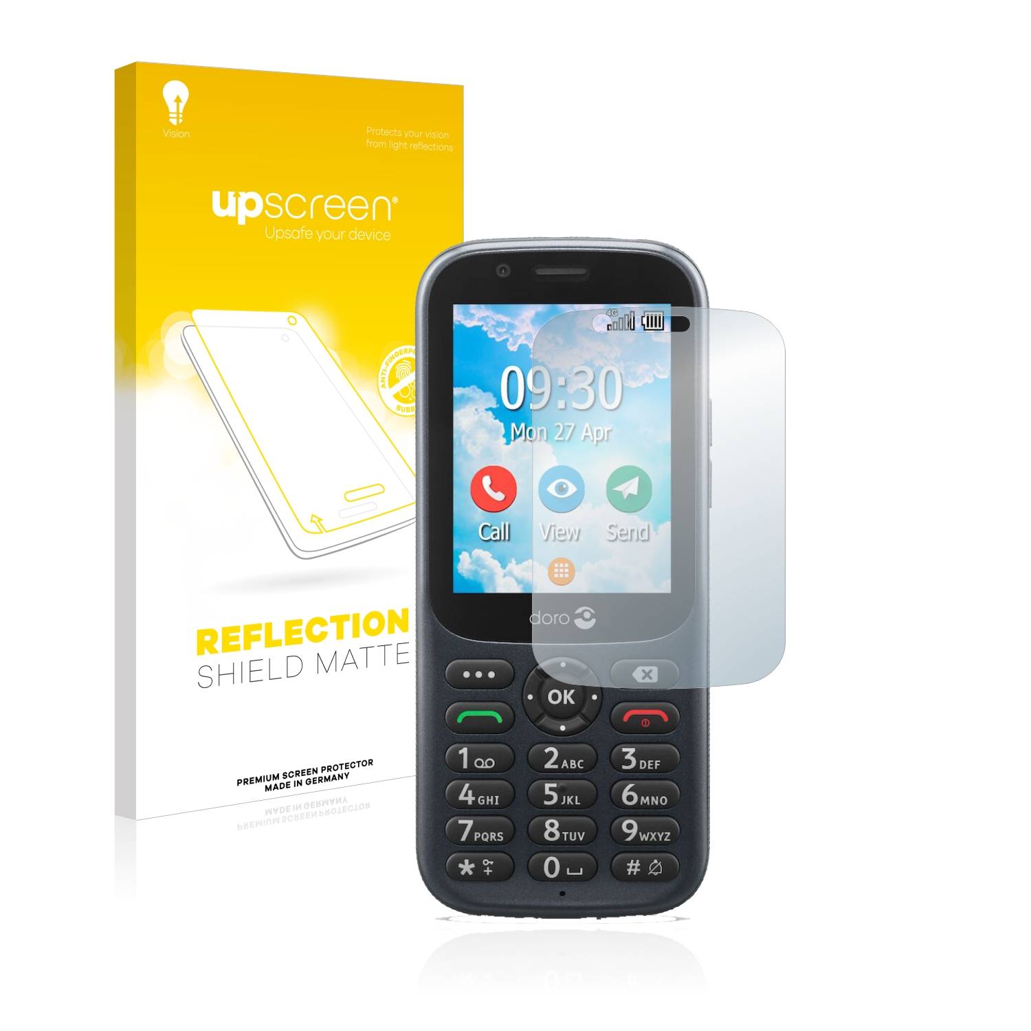upscreen Schutzfolie für Doro 730X Folie Matt Entspiegelt Anti-Reflex