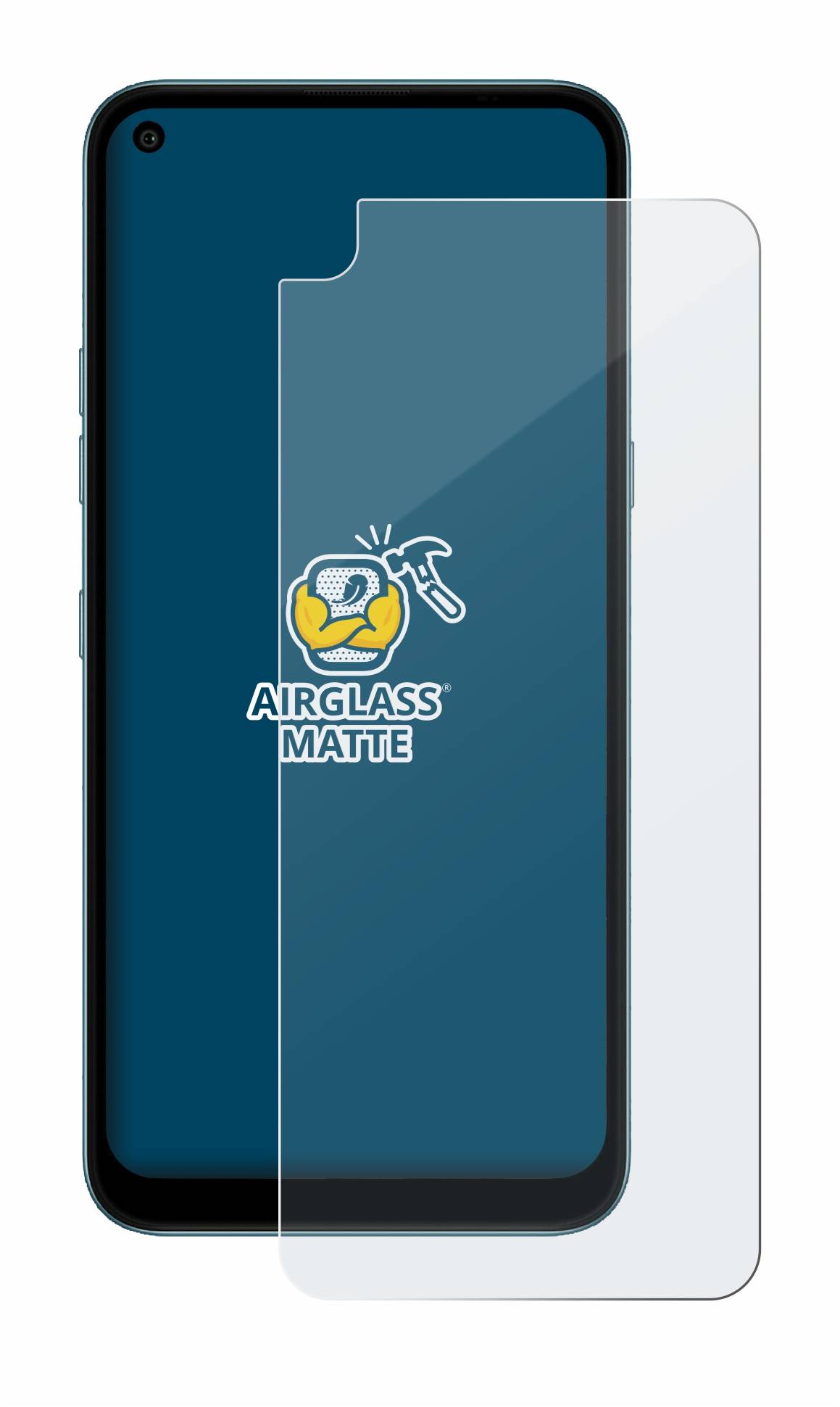 BROTECT AirGlass Flexible Schutz Glas Folie für LG K61 Matt Entspiegelt