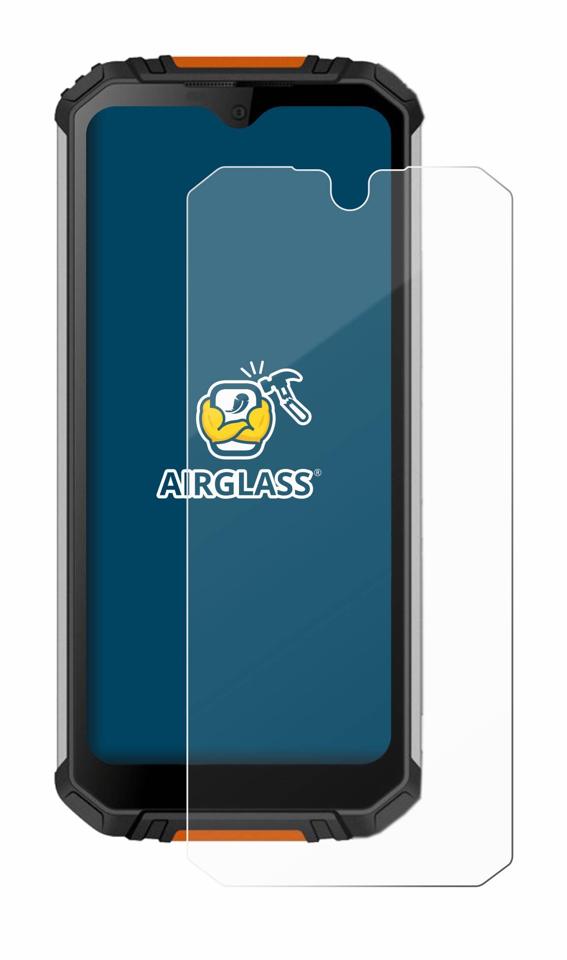 BROTECT AirGlass Flexible Schutz Glas Folie für Oukitel WP6 Klar Transparent