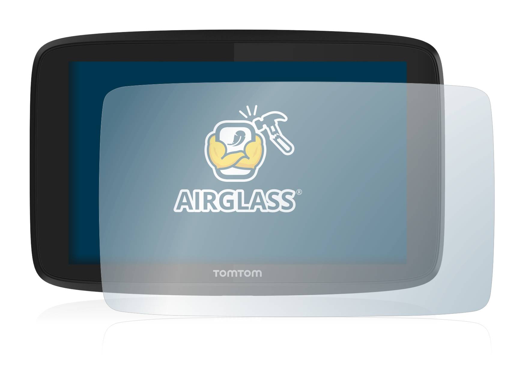 BROTECT AirGlass Flexible Schutz Glas Folie für TomTom Go Professional 620 Klar Transparent