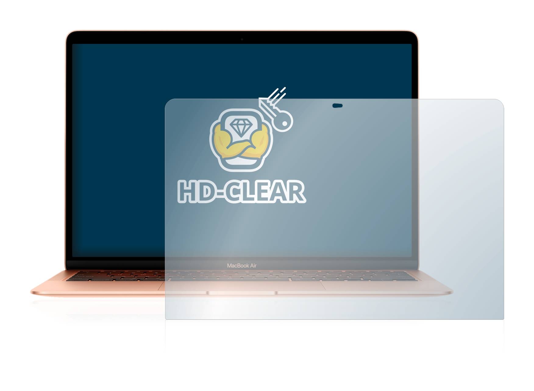 BROTECT Schutzfolie für Apple MacBook Air 13.3" 2020 Folie Klar Transparent