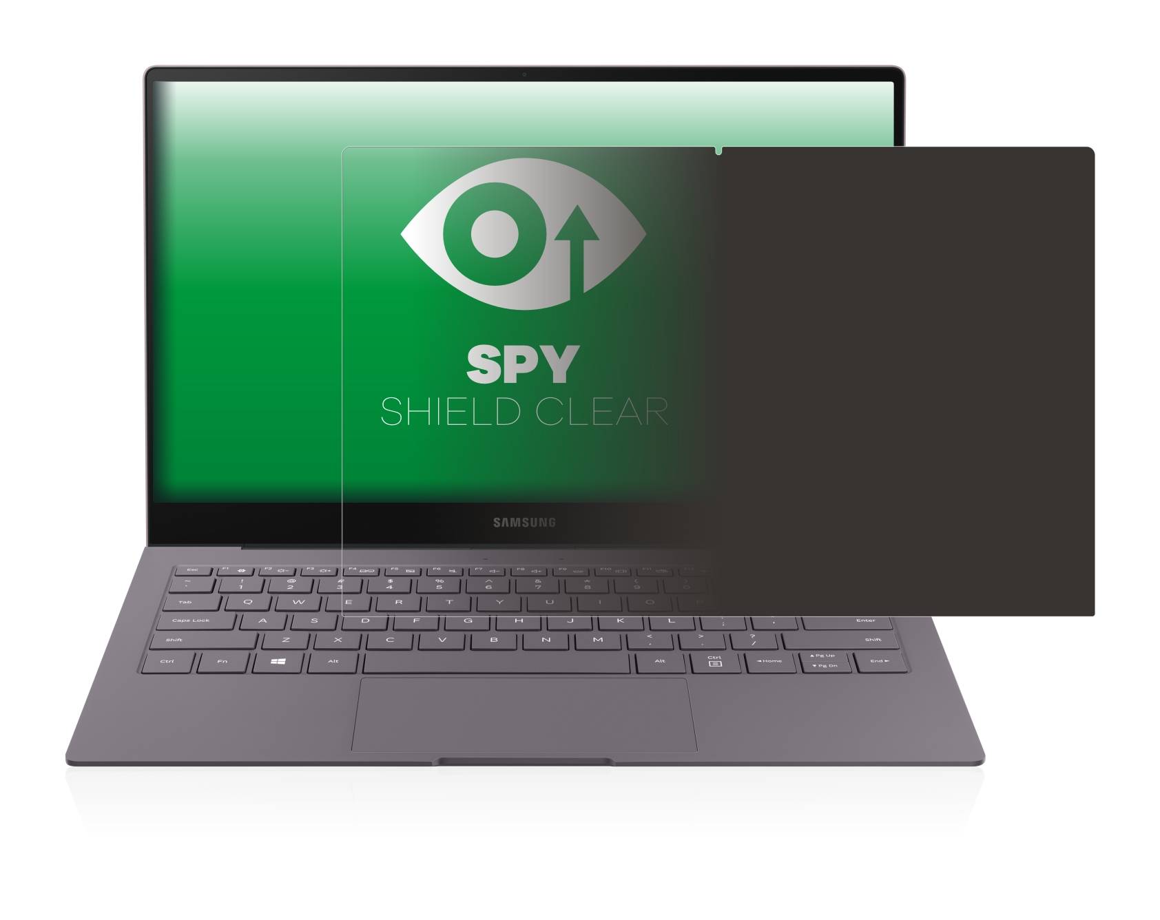 upscreen Blickschutzfolie für Samsung Galaxy Book S Anti-Spy Privacy Blaulichtschutz Sichtschutzfolie